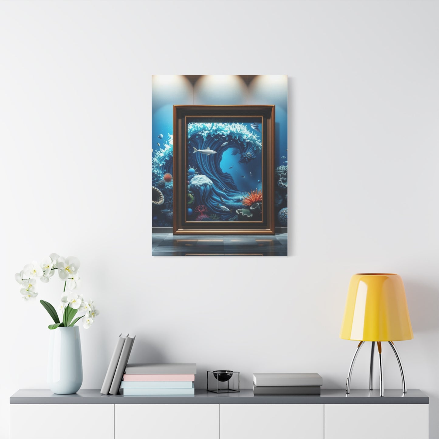 Azure Reverie Canvas Wall Art & Canvas Print