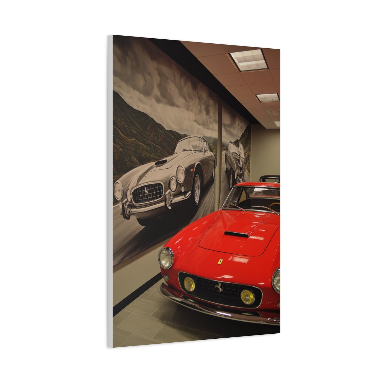 Ferrari Showroom Automotive Wall Art & Canvas Print