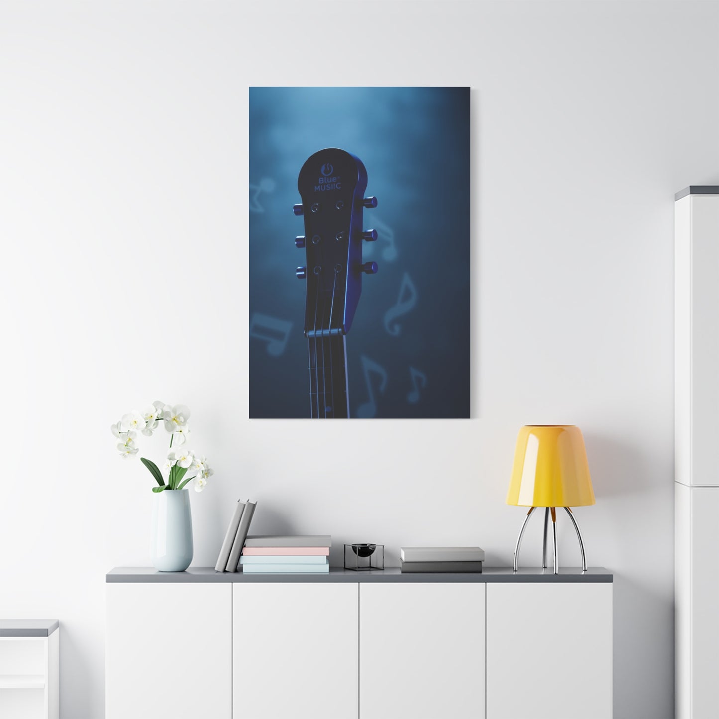 Elite Blue Music Art Vision Wall Art & Canvas Print