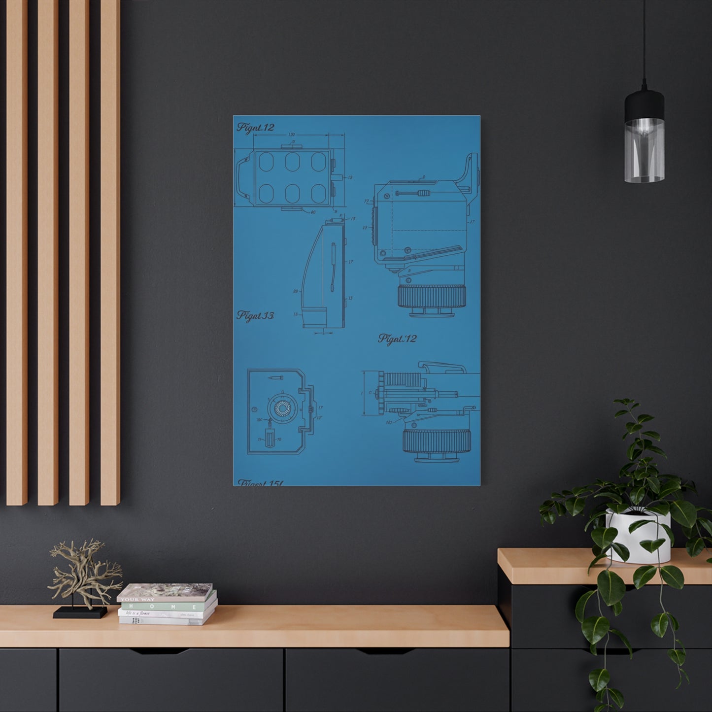Blueprint & Patent Sketches Art Luxury Canvas Wall Art & Canvas Print