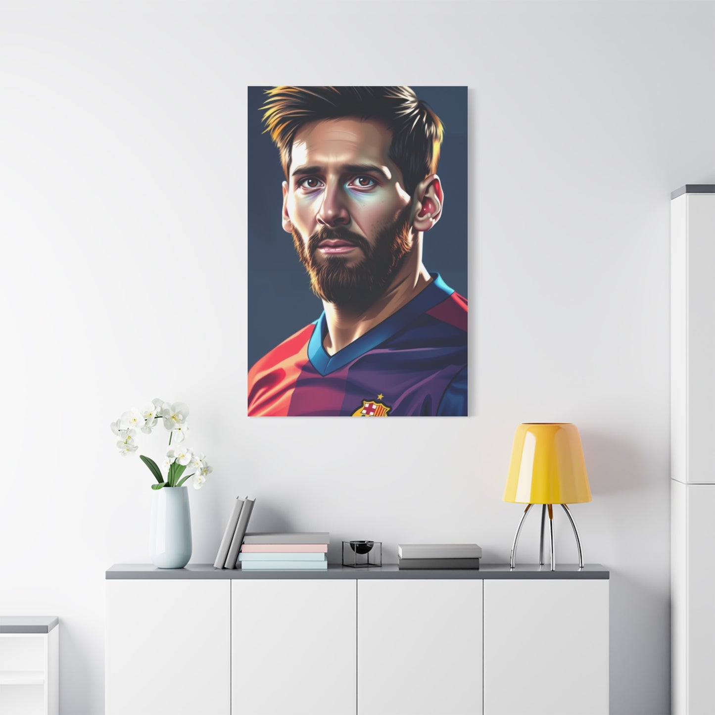 The Messi Opus: Illustrated Canvas Wall Art & Canvas Print