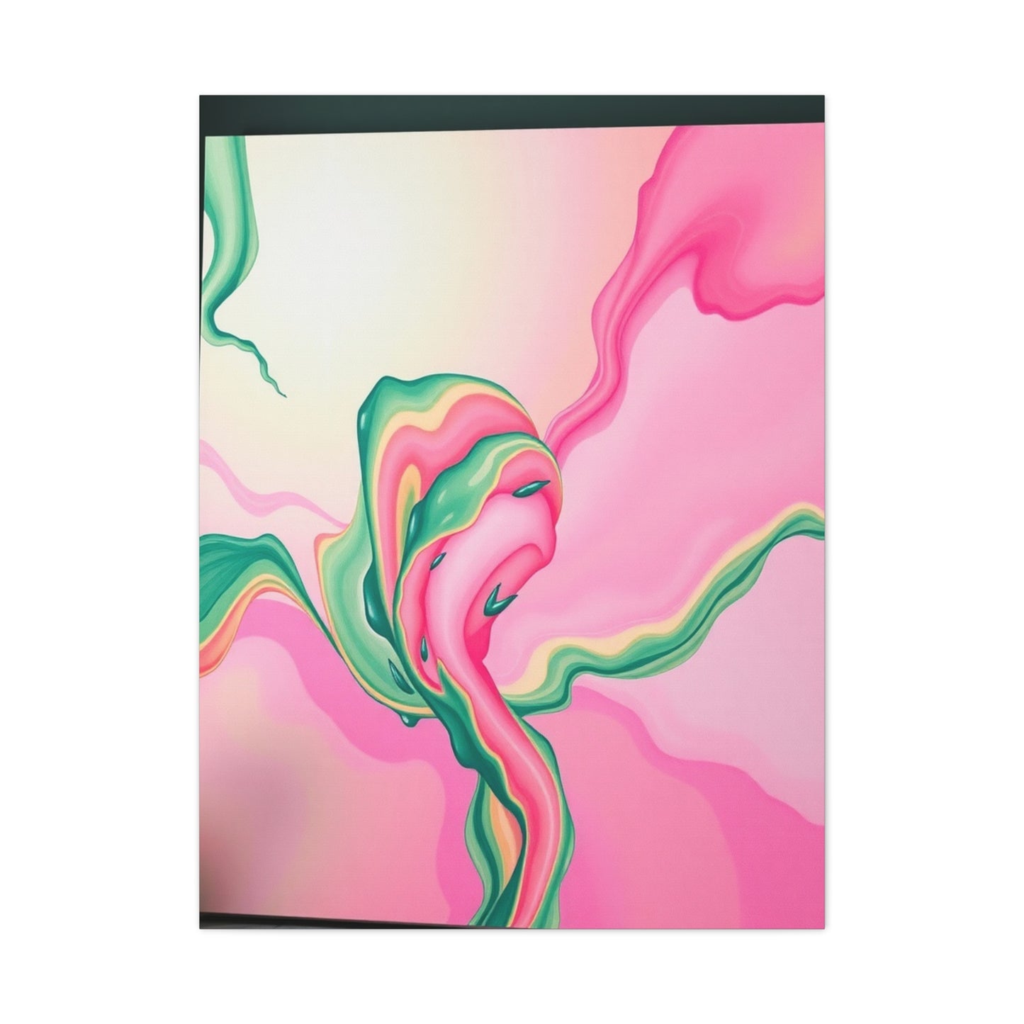 Vision Green & Pink Canvas Art Art Wall Art & Canvas Print