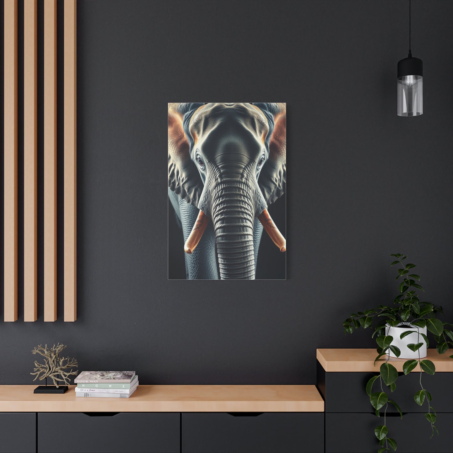 Majestic Pachyderm Portrait Wall Art & Canvas Print