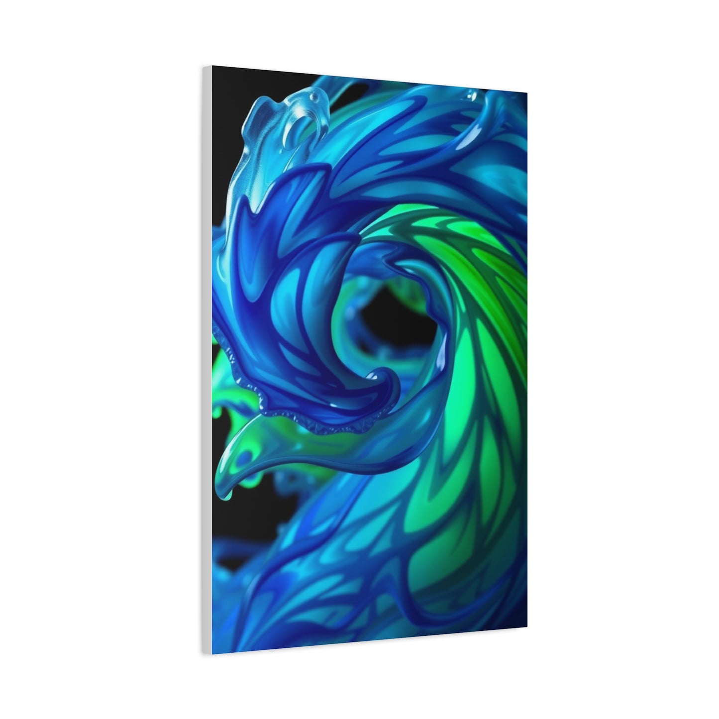 Masterpiece Blue & Green Art Vision Wall Art & Canvas Print