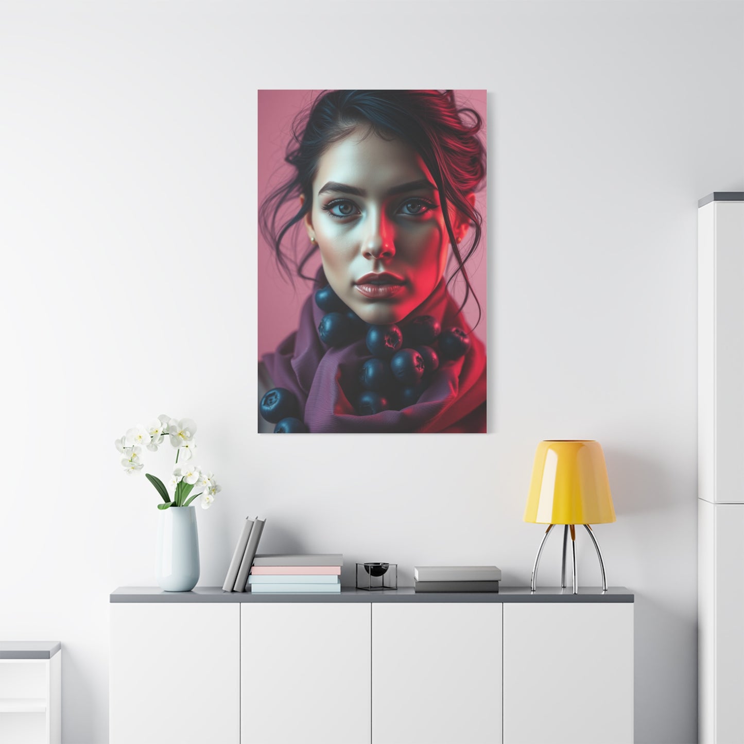 Supreme Blush and Blueberry Art Collection Wall Art & Canvas Print