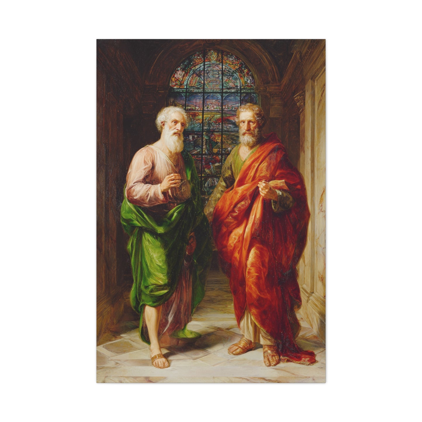 St Peter and St Paul in Cathedral Light Wall Art & Canvas Print
