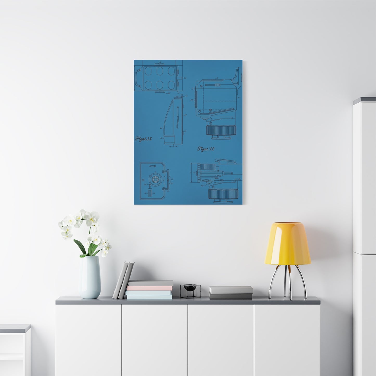 Blueprint & Patent Sketches Art Luxury Canvas Wall Art & Canvas Print