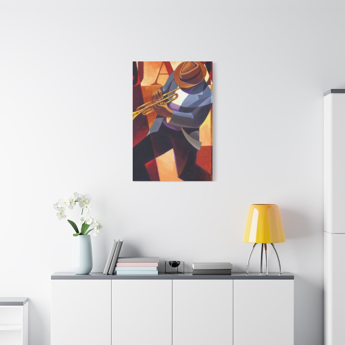 Man With Saxophone Deco Wall Art & Canvas Prints