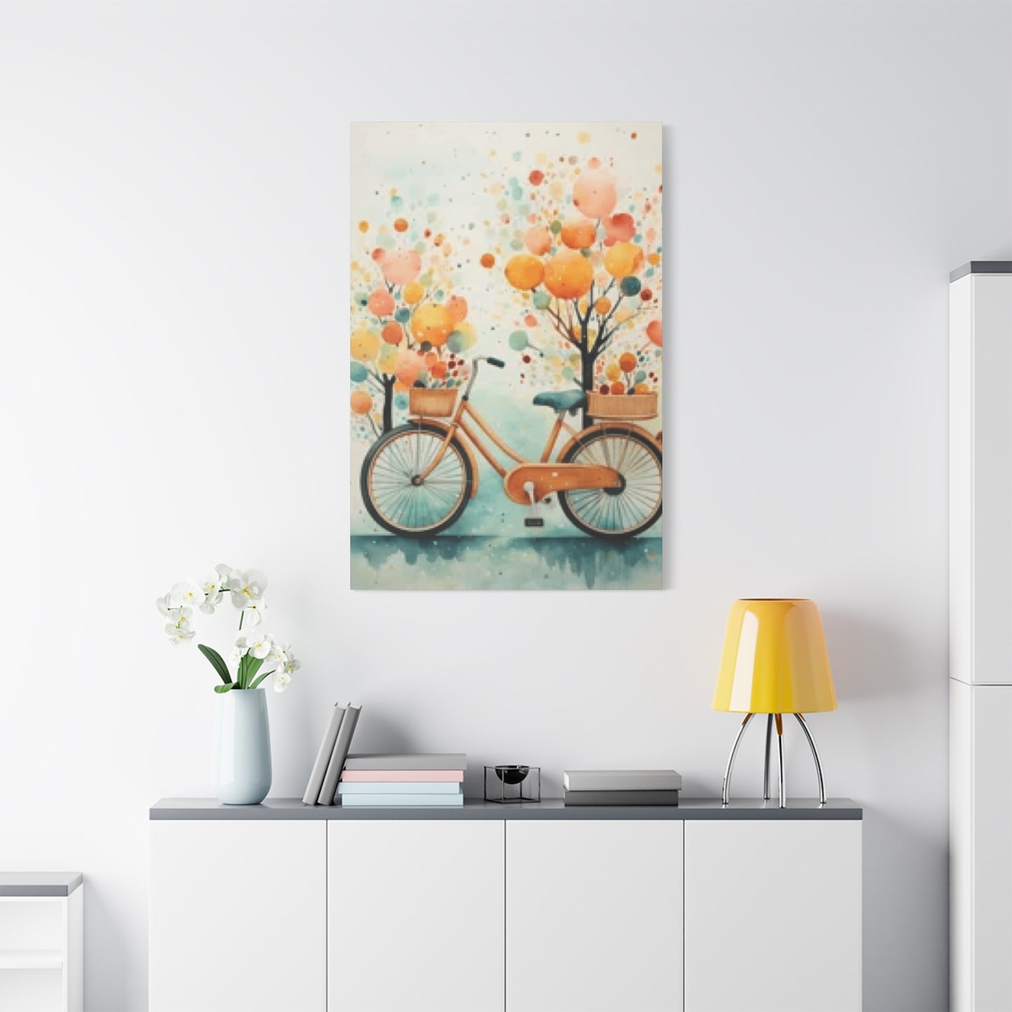 Bicycle and Balloons Wall Art & Canvas Prints