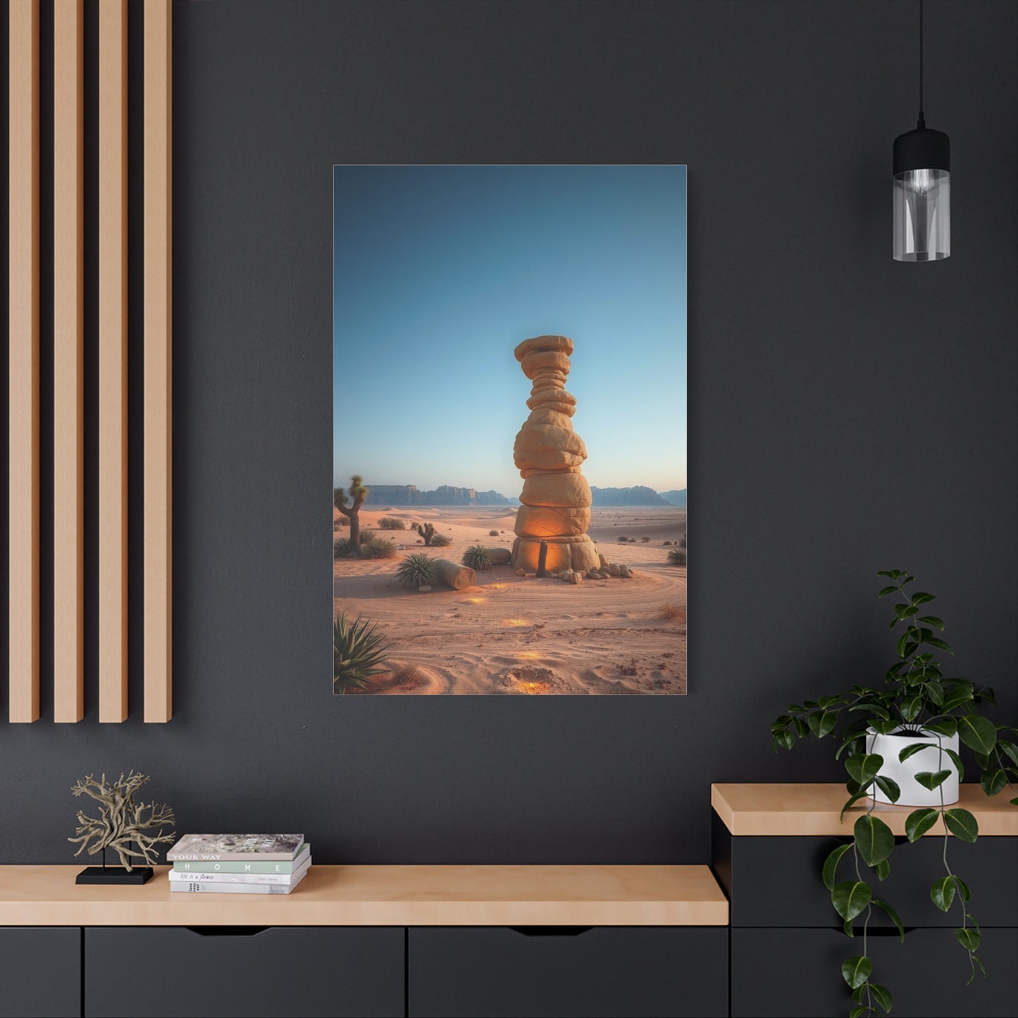 Desert Serenity Portrait Wall Art & Canvas Print