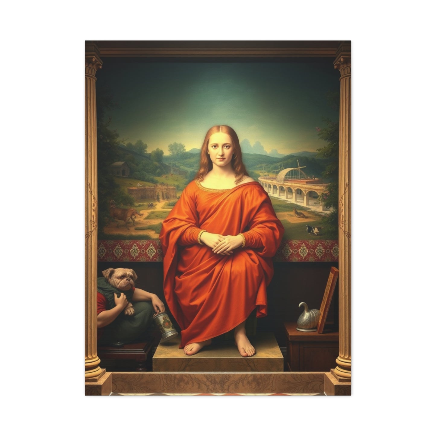 Refined Classicism Tableau Wall Art & Canvas Print