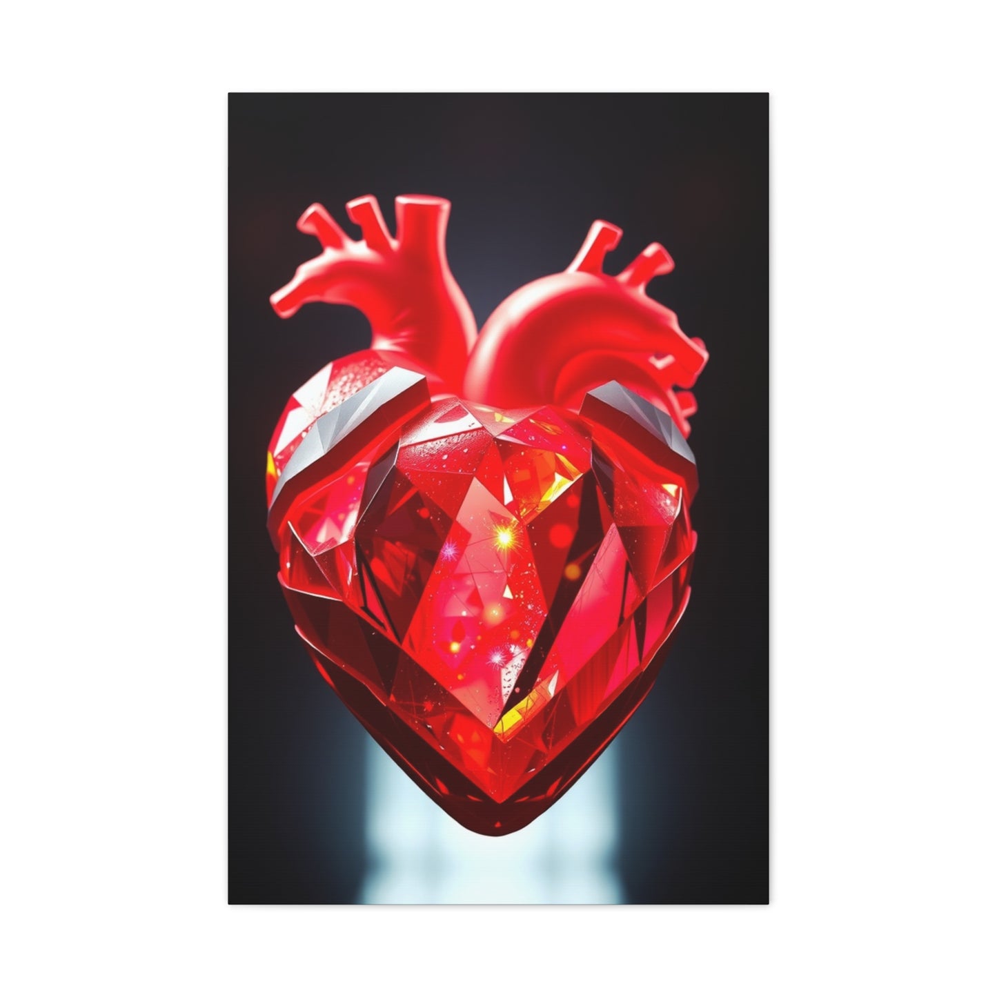 Ethereal Heart Harmony Canvas