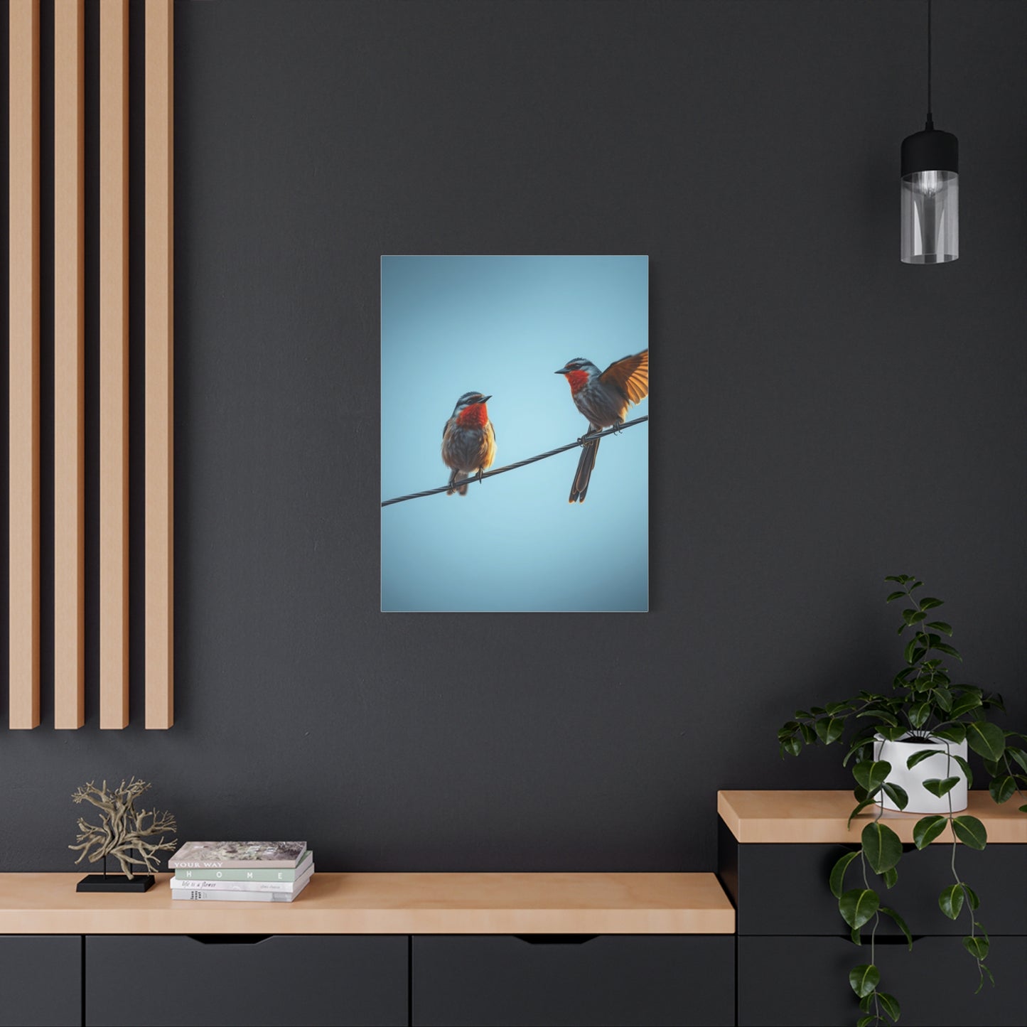 Elite Birds On a Wire Art Vision Wall Art & Canvas Print