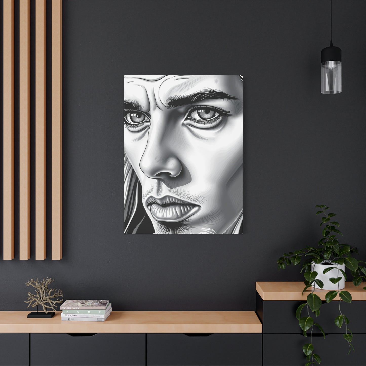 Supreme Black and White Illustrations Art Collection Wall Art & Canvas Print