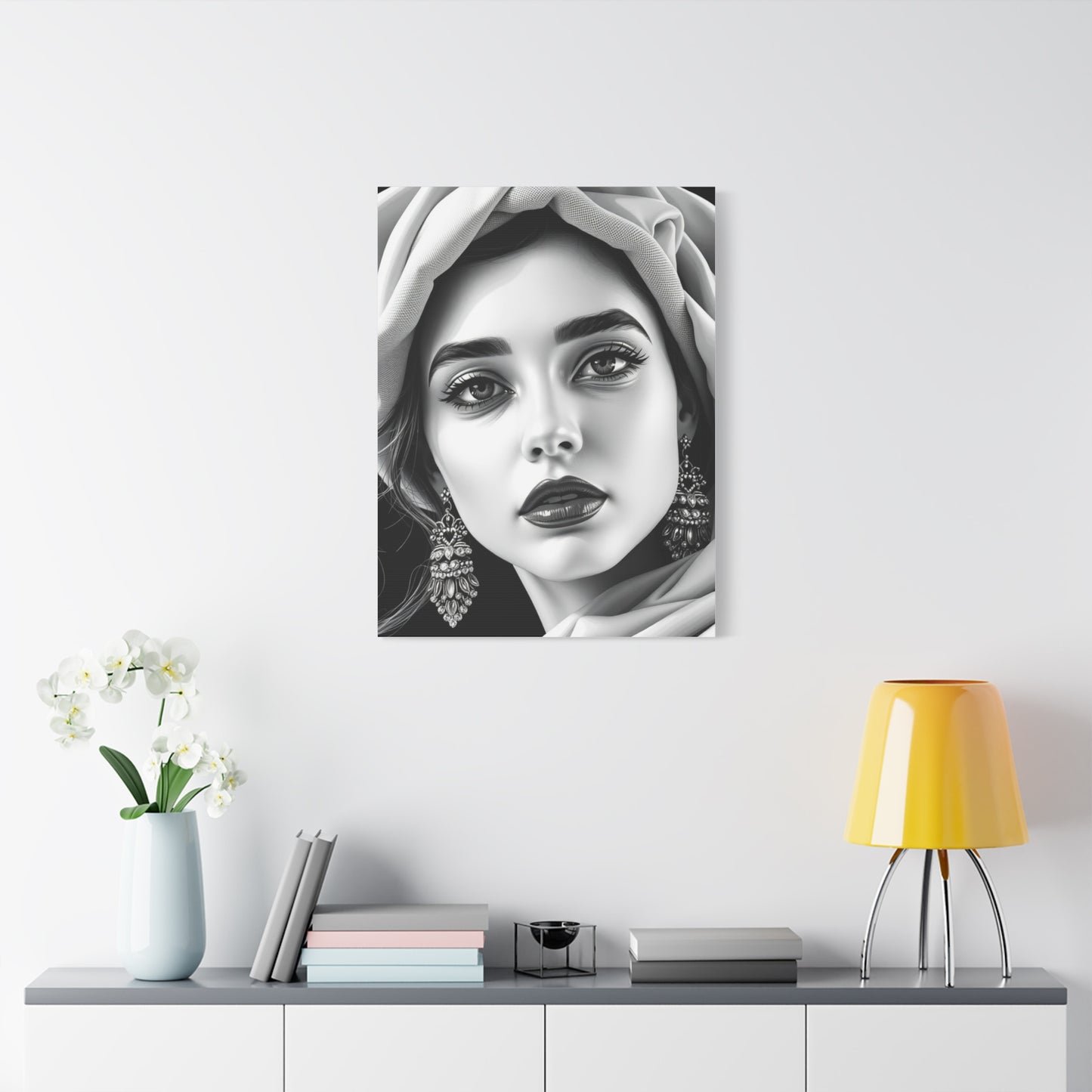 Black and White Illustrations Art Refined Canvas Wall Art & Canvas Print