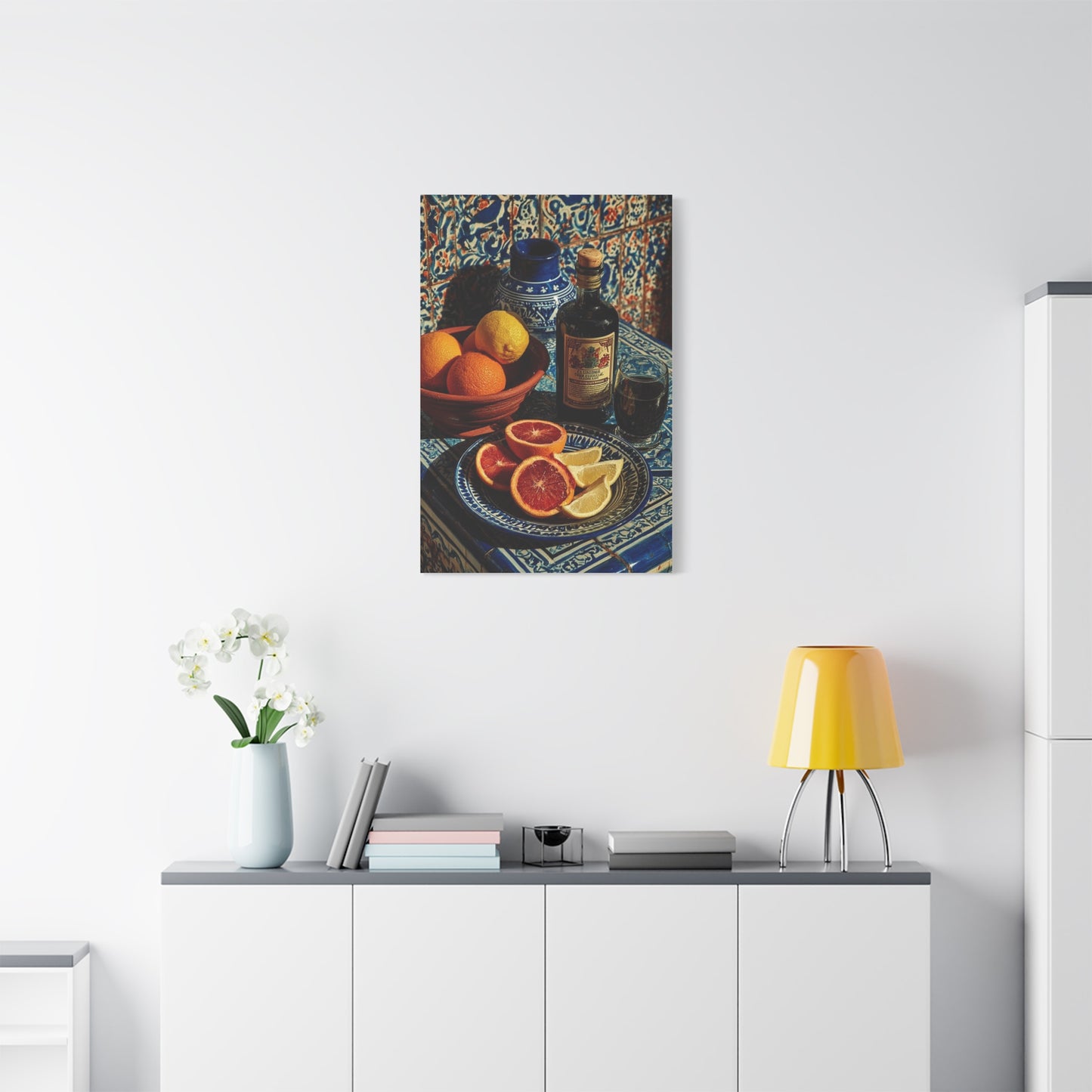 Italian Citrus & Majolica Still Life Wall Art & Canvas Print