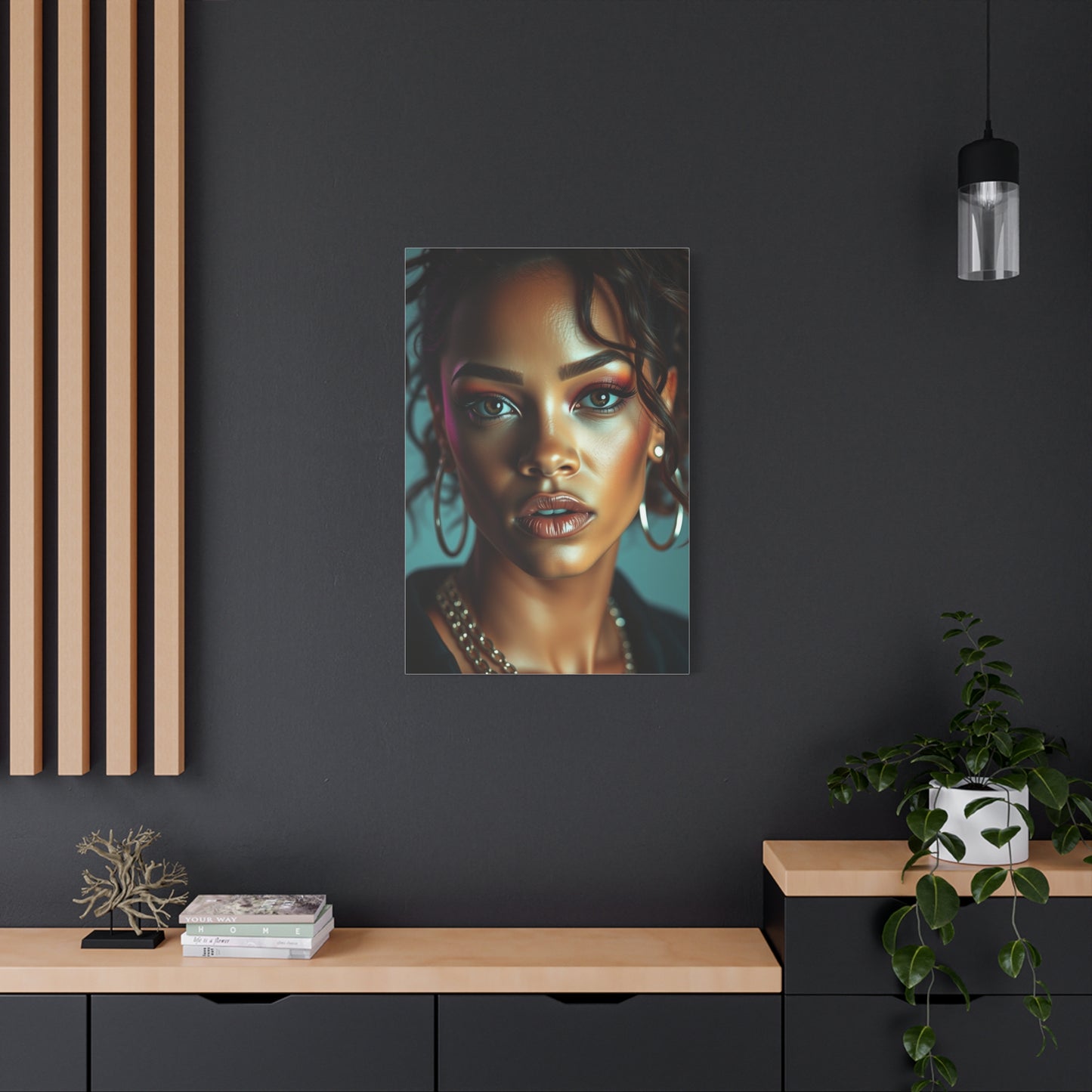Ethereal Rihanna Portraits Canvas Wall Art & Canvas Print