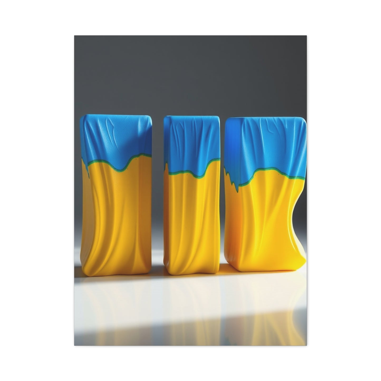 Supreme Blue & Yellow Art Collection Wall Art & Canvas Print