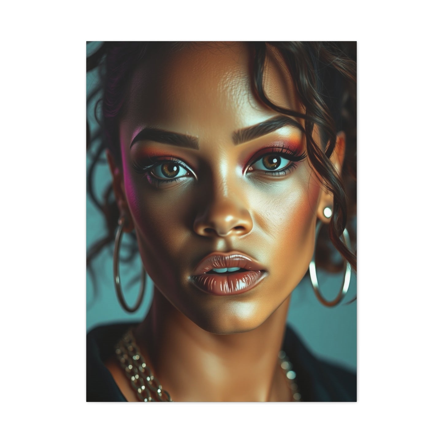 Ethereal Rihanna Portraits Canvas Wall Art & Canvas Print