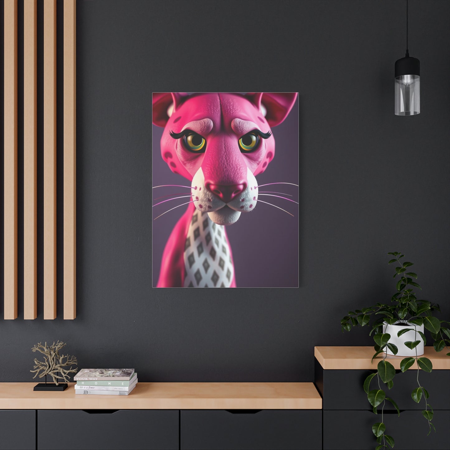 Panther Rose Reverie Wall Art & Canvas Print