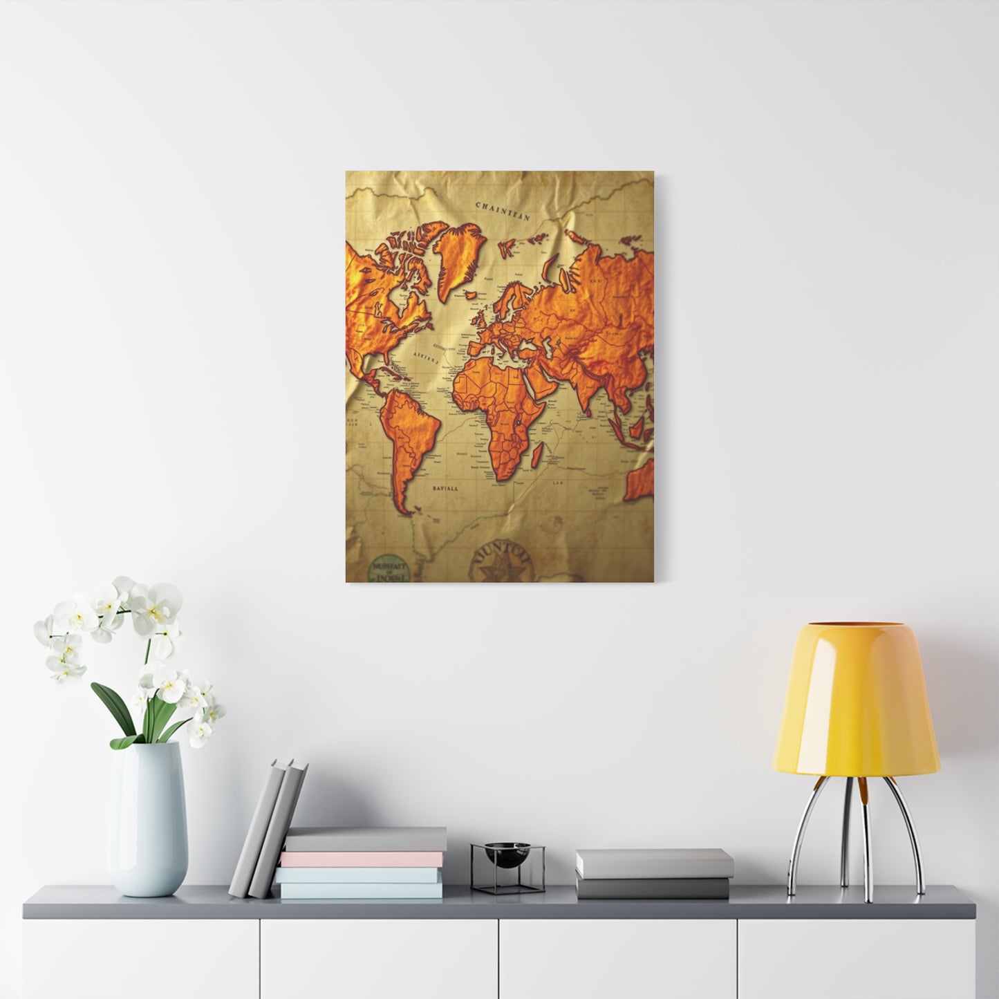Vision Antique Maps Art Art Wall Art & Canvas Print