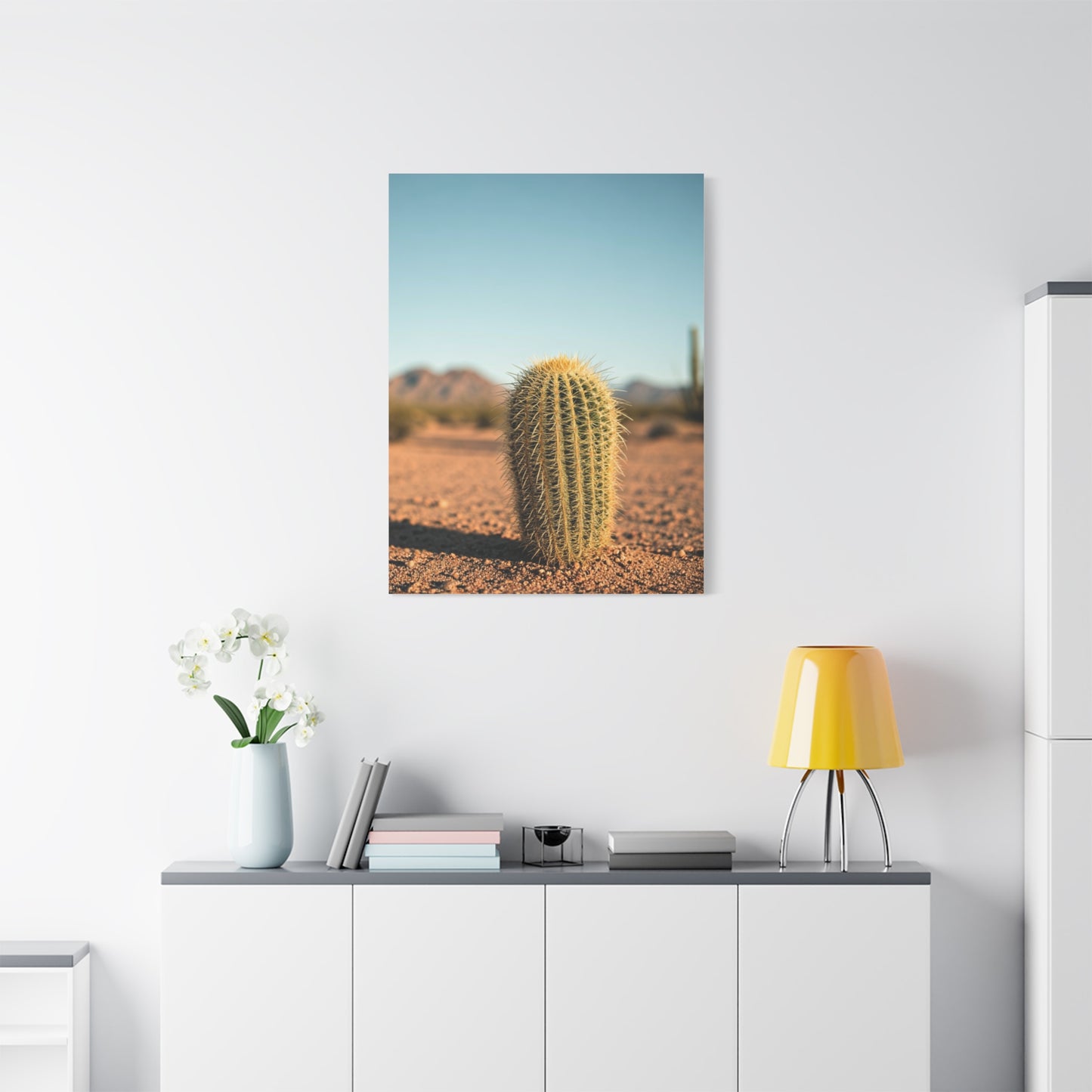 Barrel Cactus Desert Minimalism Wall Art & Canvas Prints