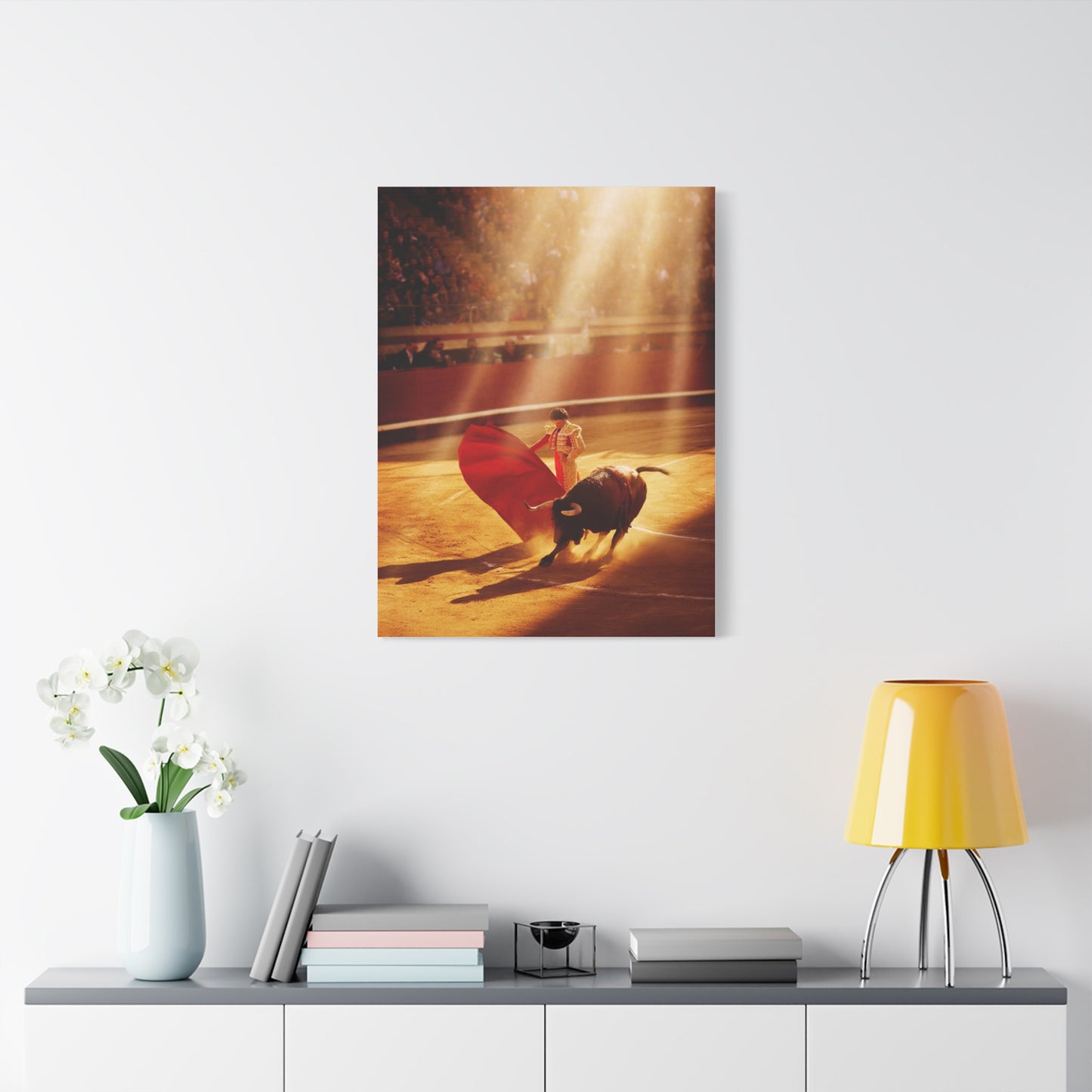 Golden Arena Matador Bullfight Wall Art & Canvas Print