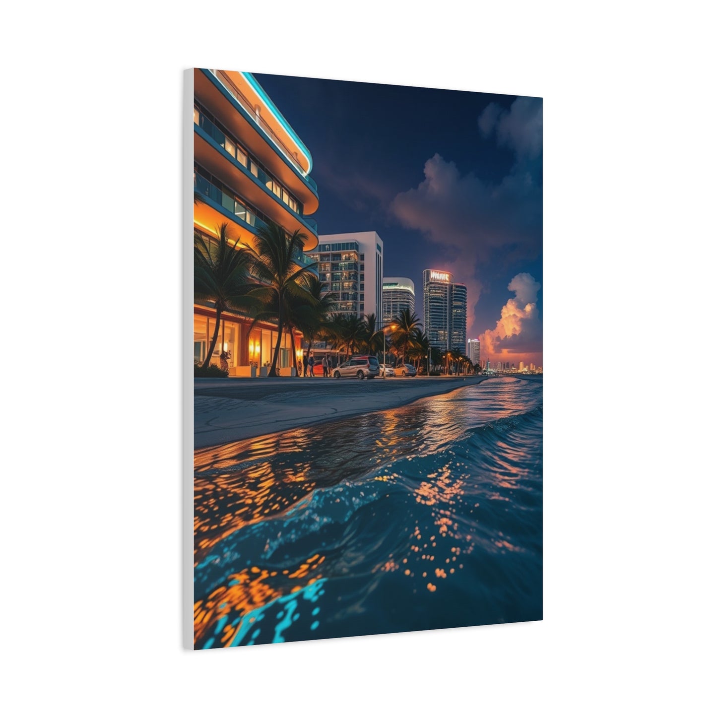 Opulent Miami Vista Canvas