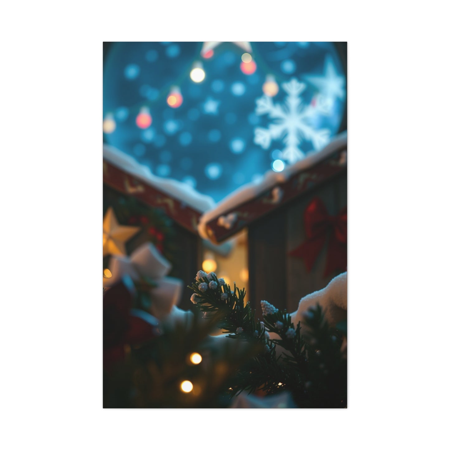 Enchanted Christmas Scene Wall Art & Canvas Print
