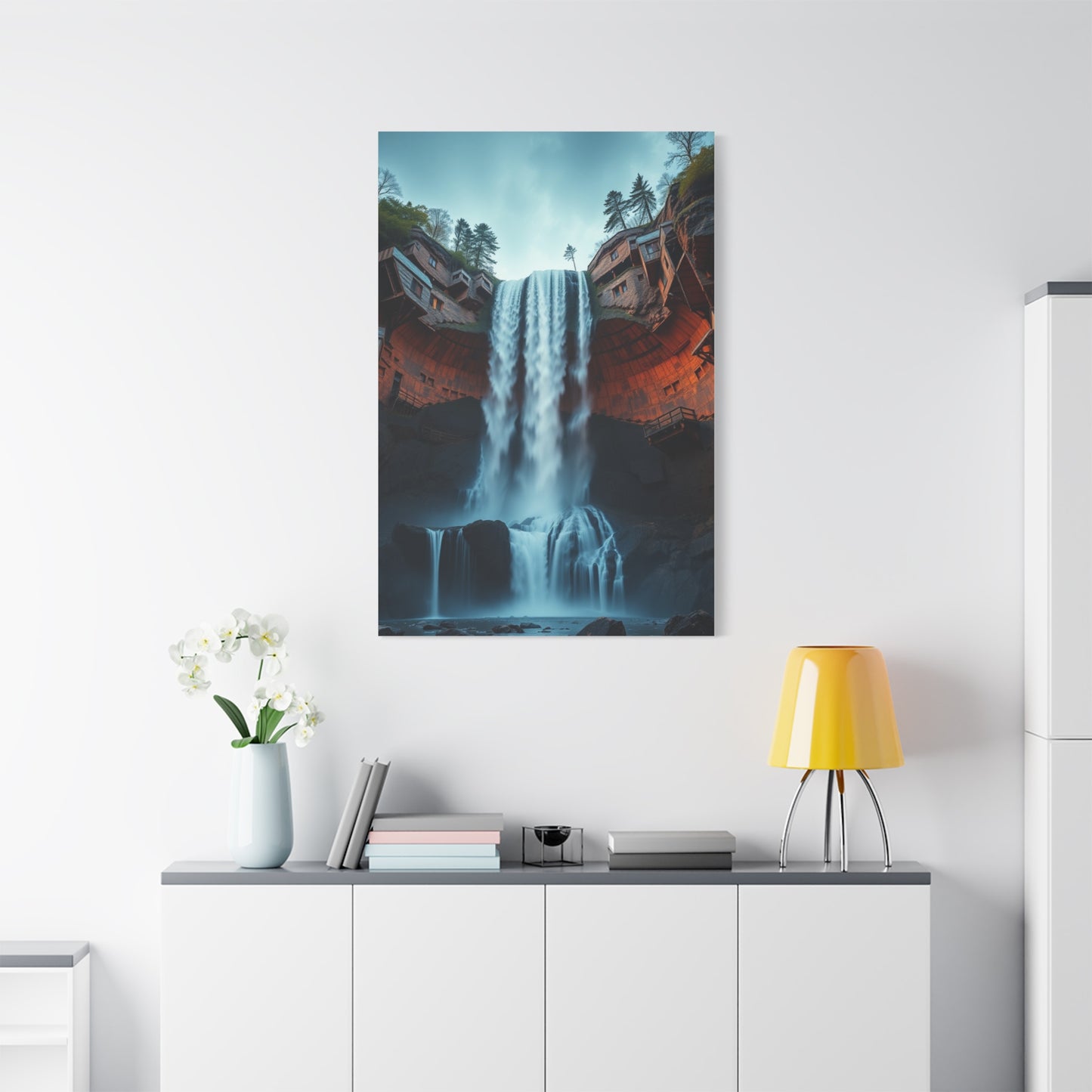 Fragmented Cascade Masterpiece Wall Art & Canvas Print