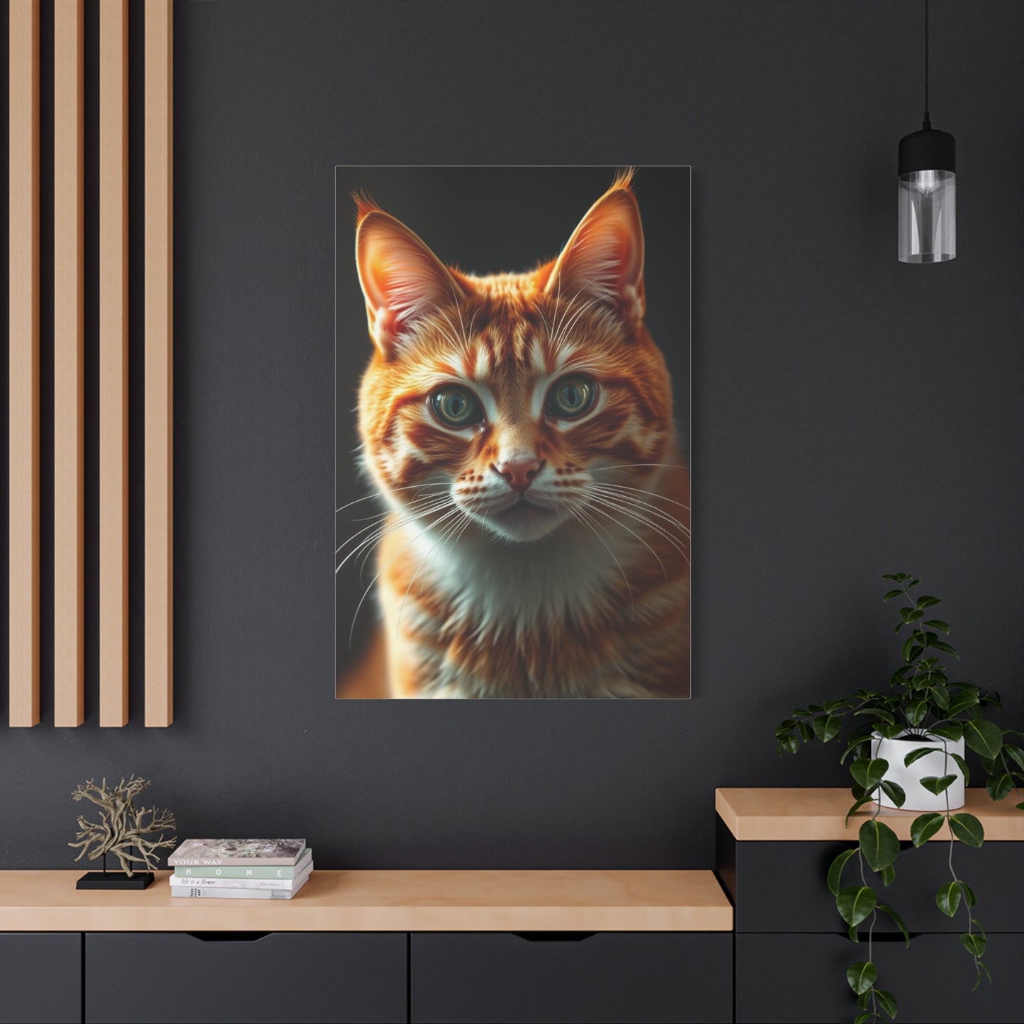 Orange Cat Art Refined Canvas Wall Art & Canvas Print