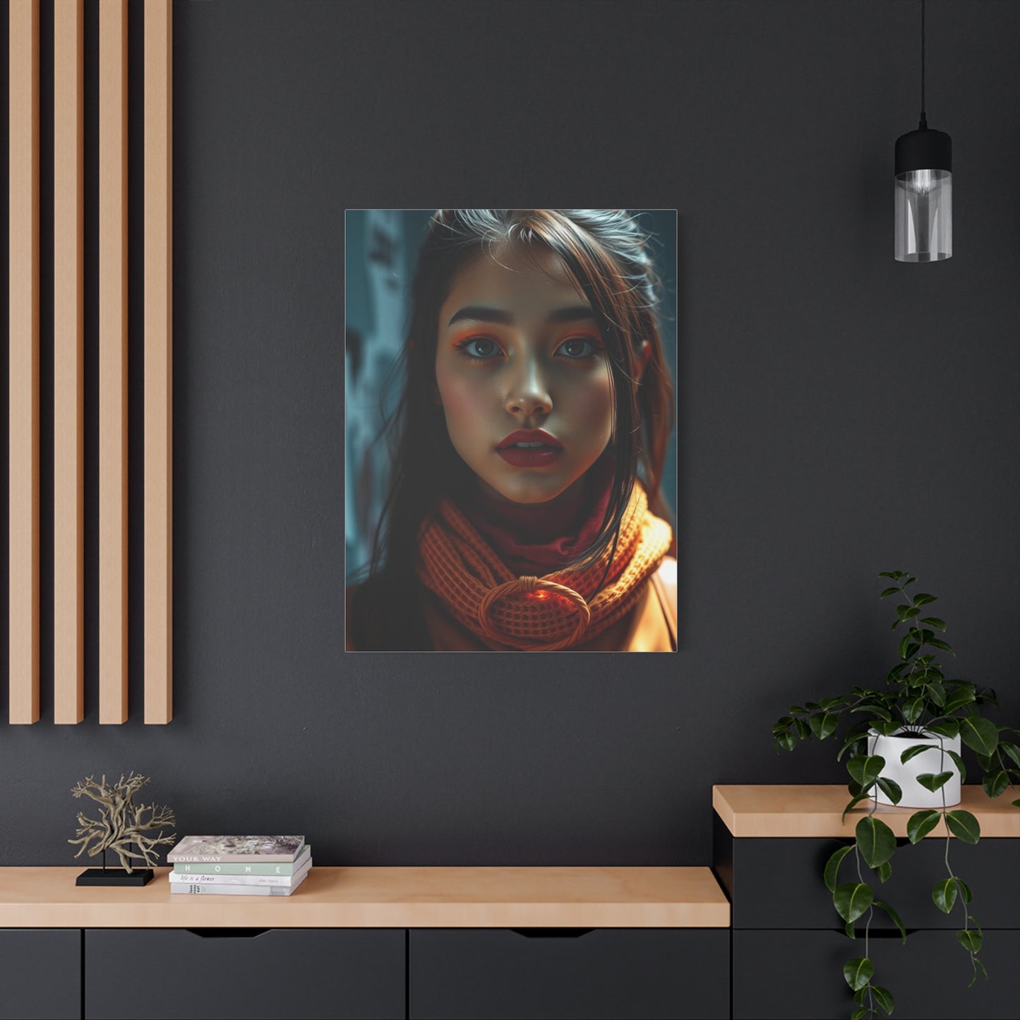 Masterpiece Pop of Orange Art Vision Wall Art & Canvas Print