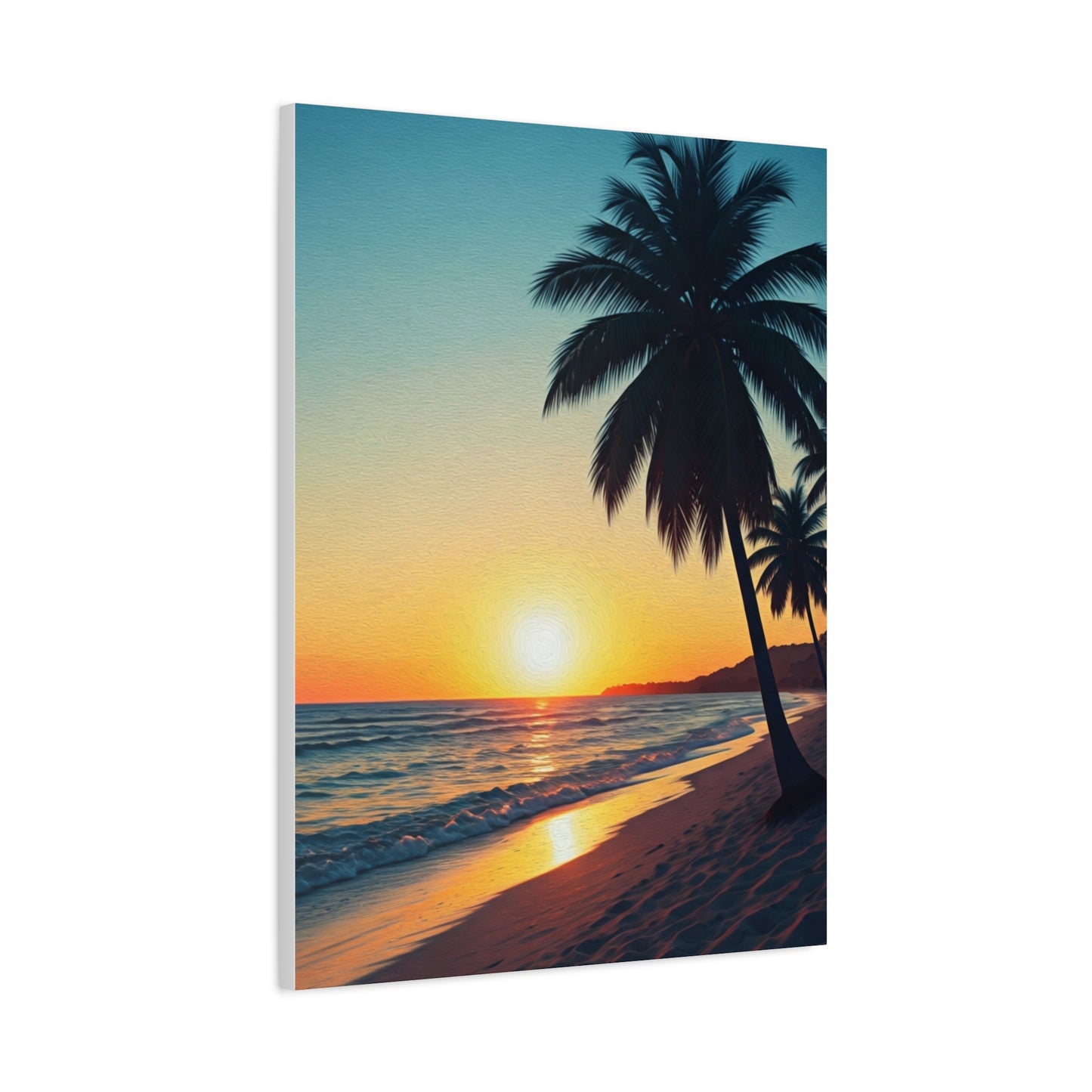 Palm Shore Sunset Escape Wall Art & Canvas Prints