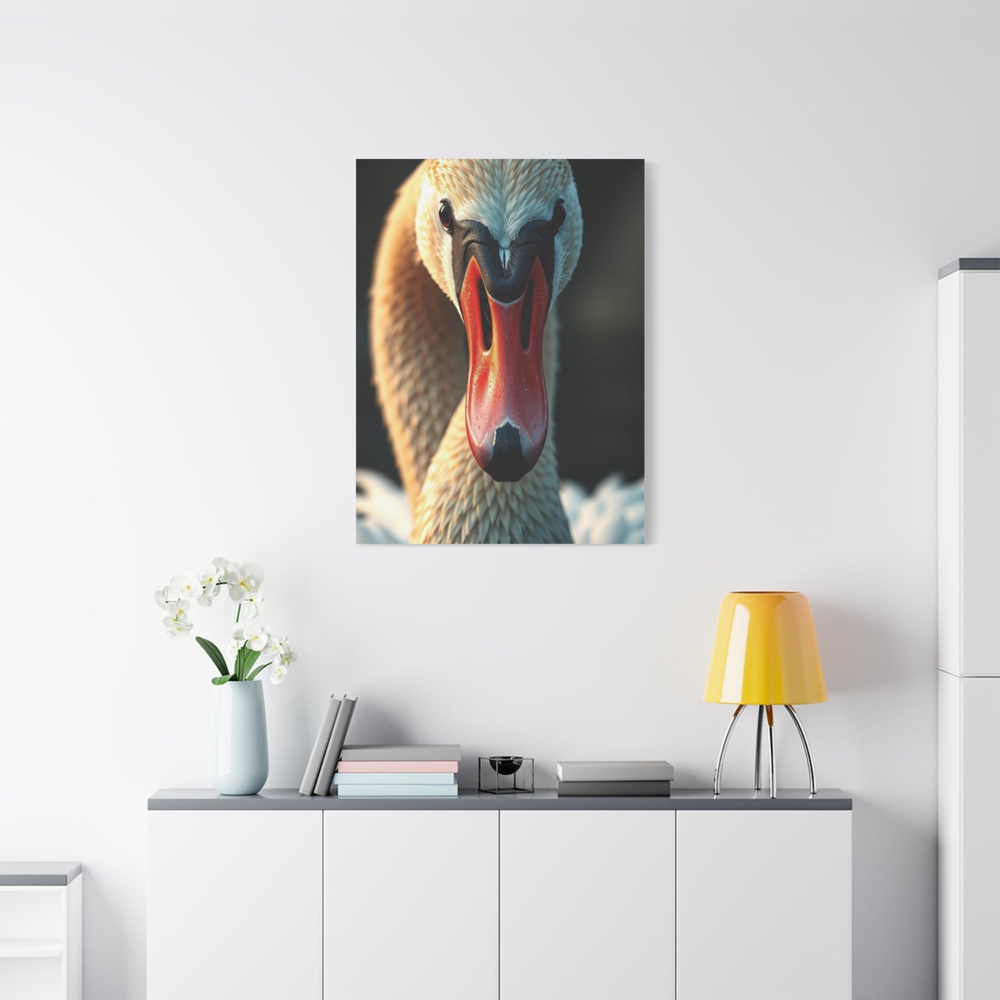Swan Art Refined Canvas Wall Art & Canvas Print