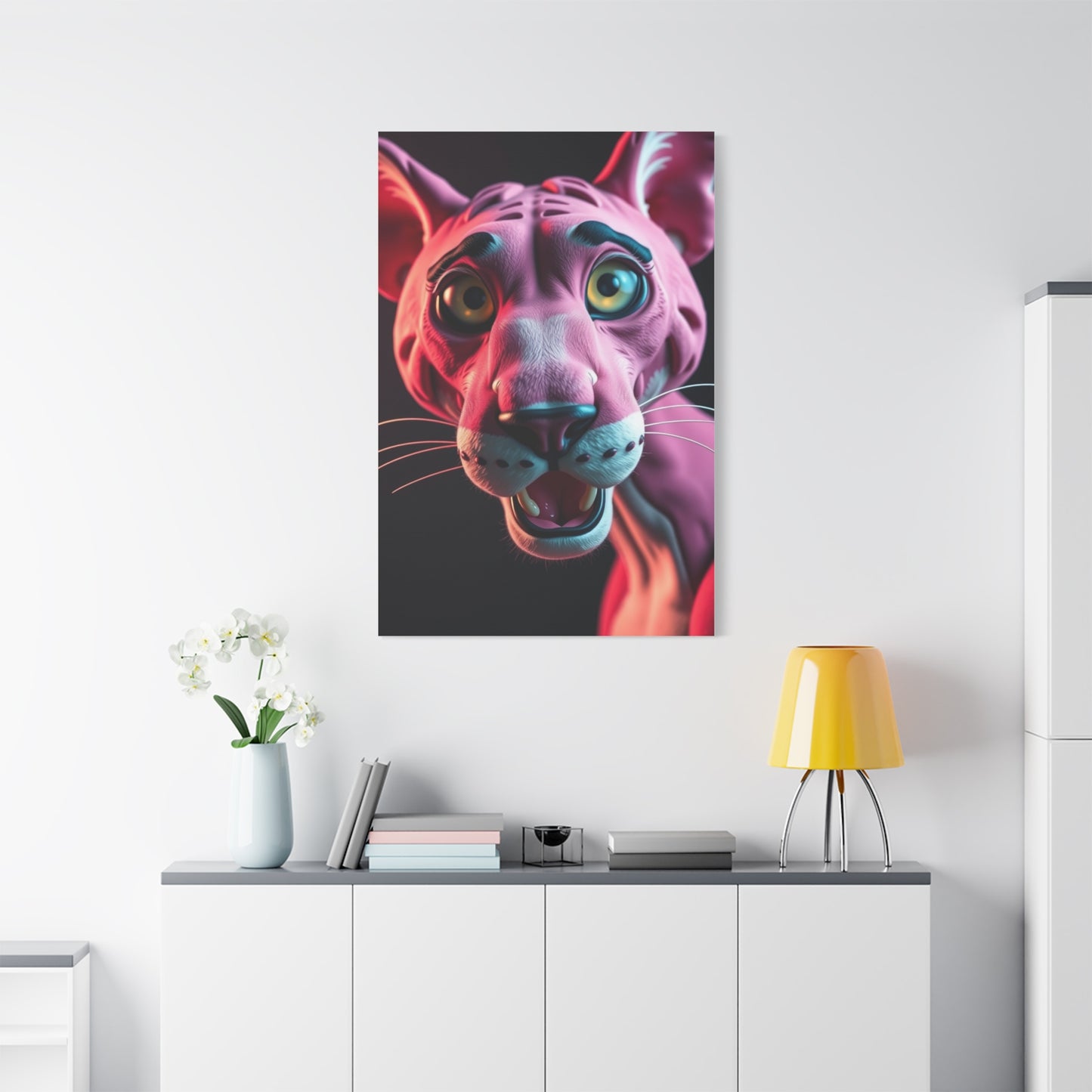Panther Roseate Essence Wall Art & Canvas Print