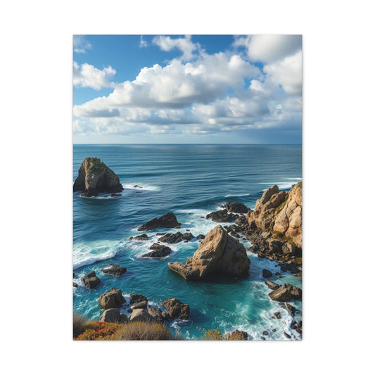 Luxe Maritime Horizon Wall Art & Canvas Print