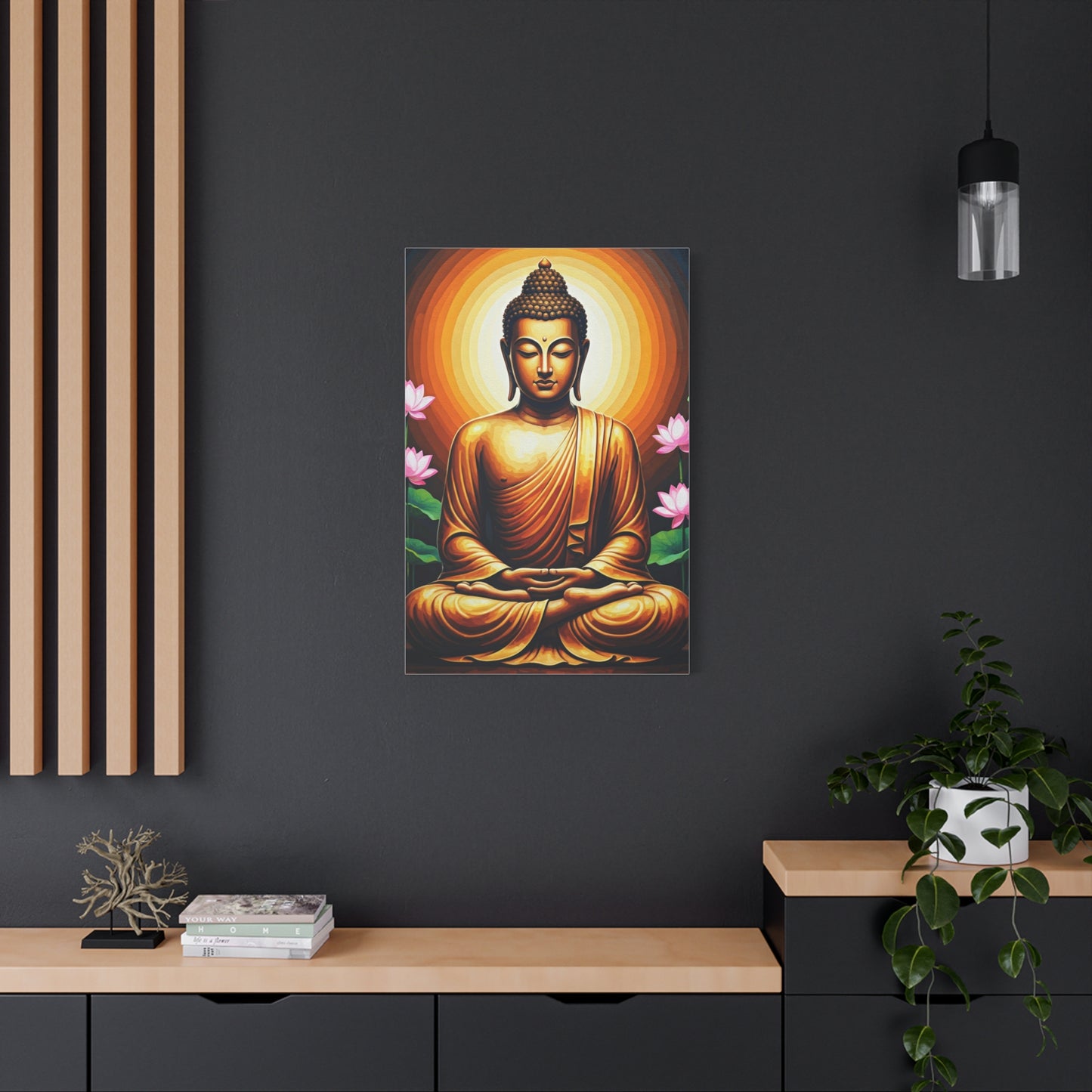 Radiant Lotus Harmony Buddha Wall Art & Canvas Prints