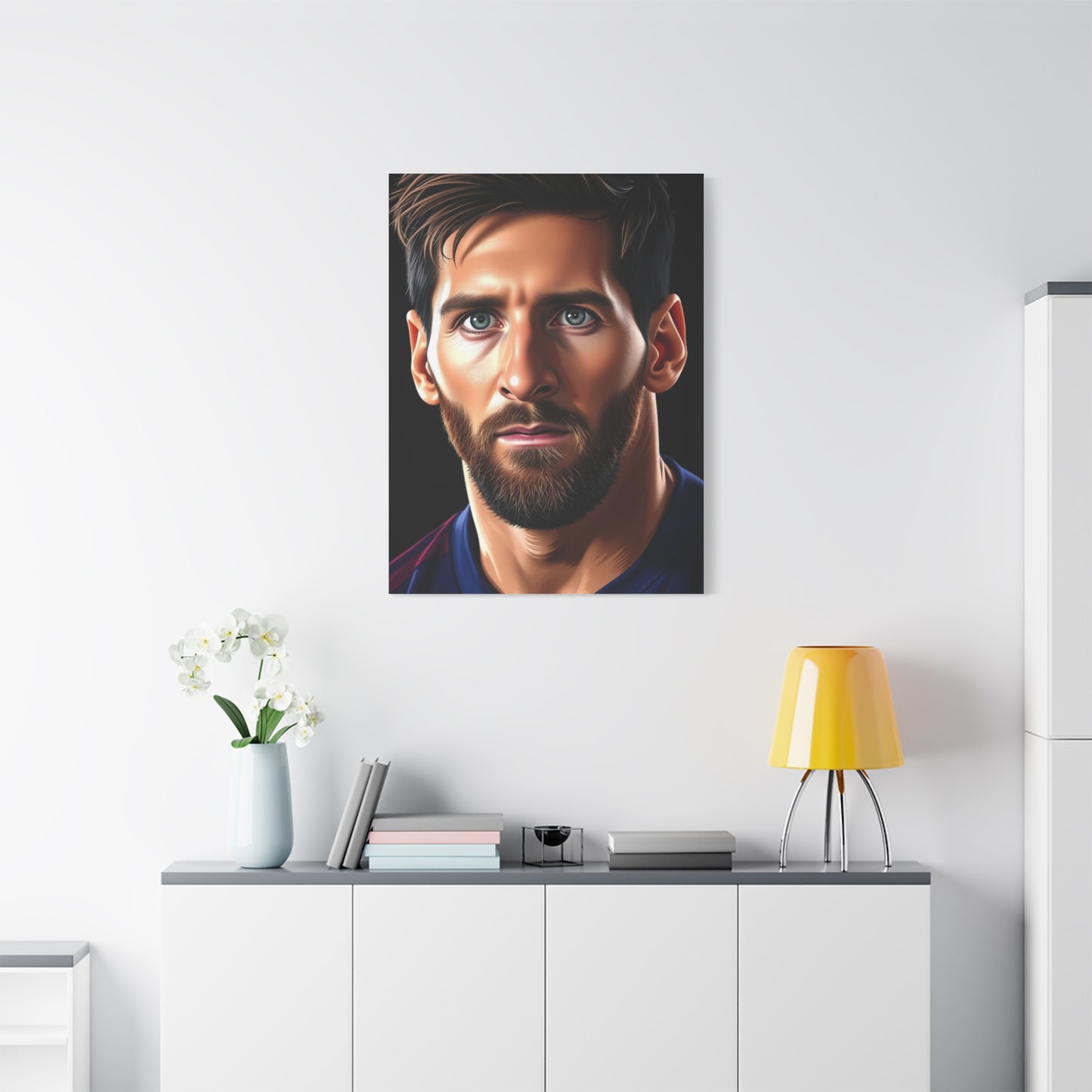 Illustrative Messi: Canvas Masterpiece Wall Art & Canvas Print