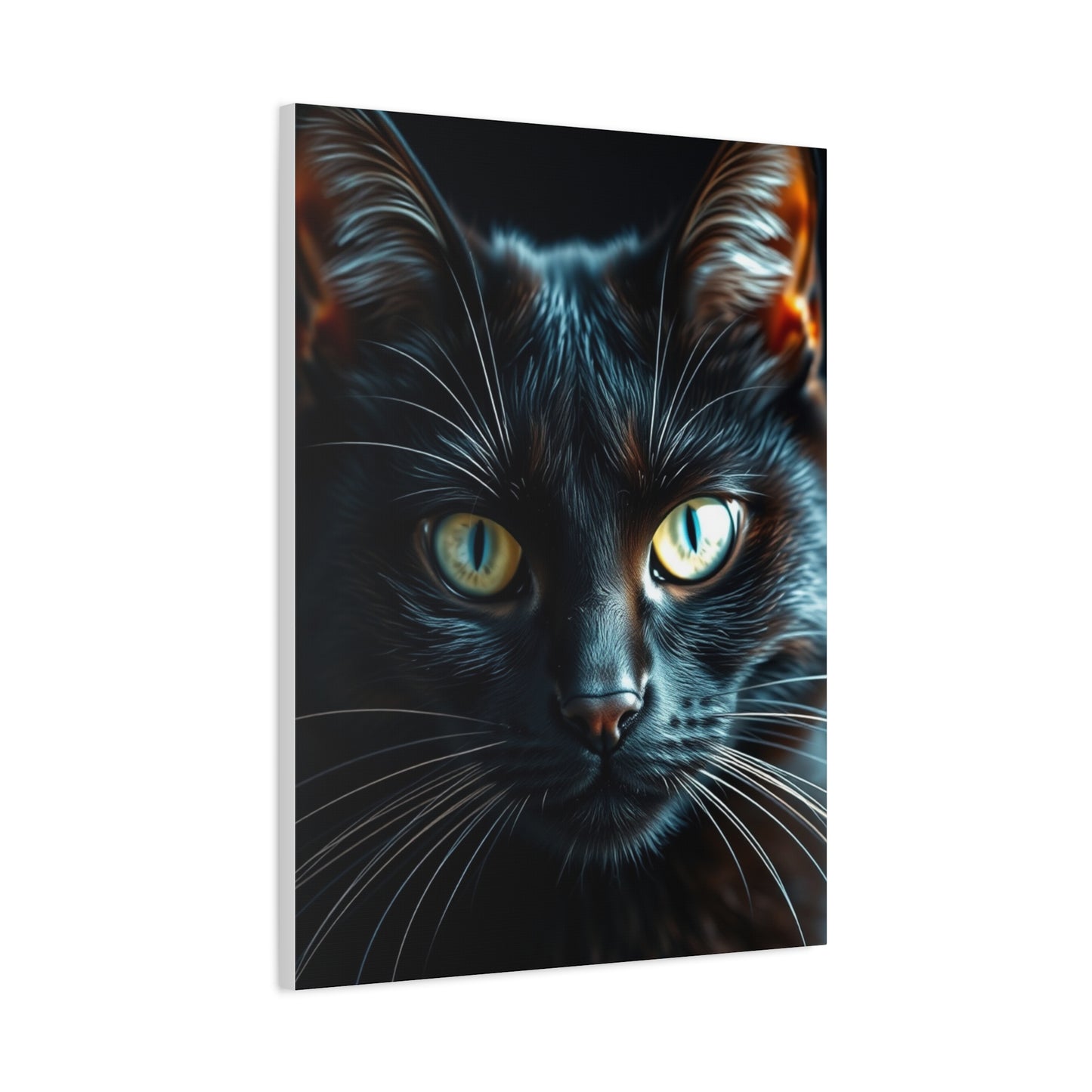 Masterpiece Black Cat Art Vision Wall Art & Canvas Print