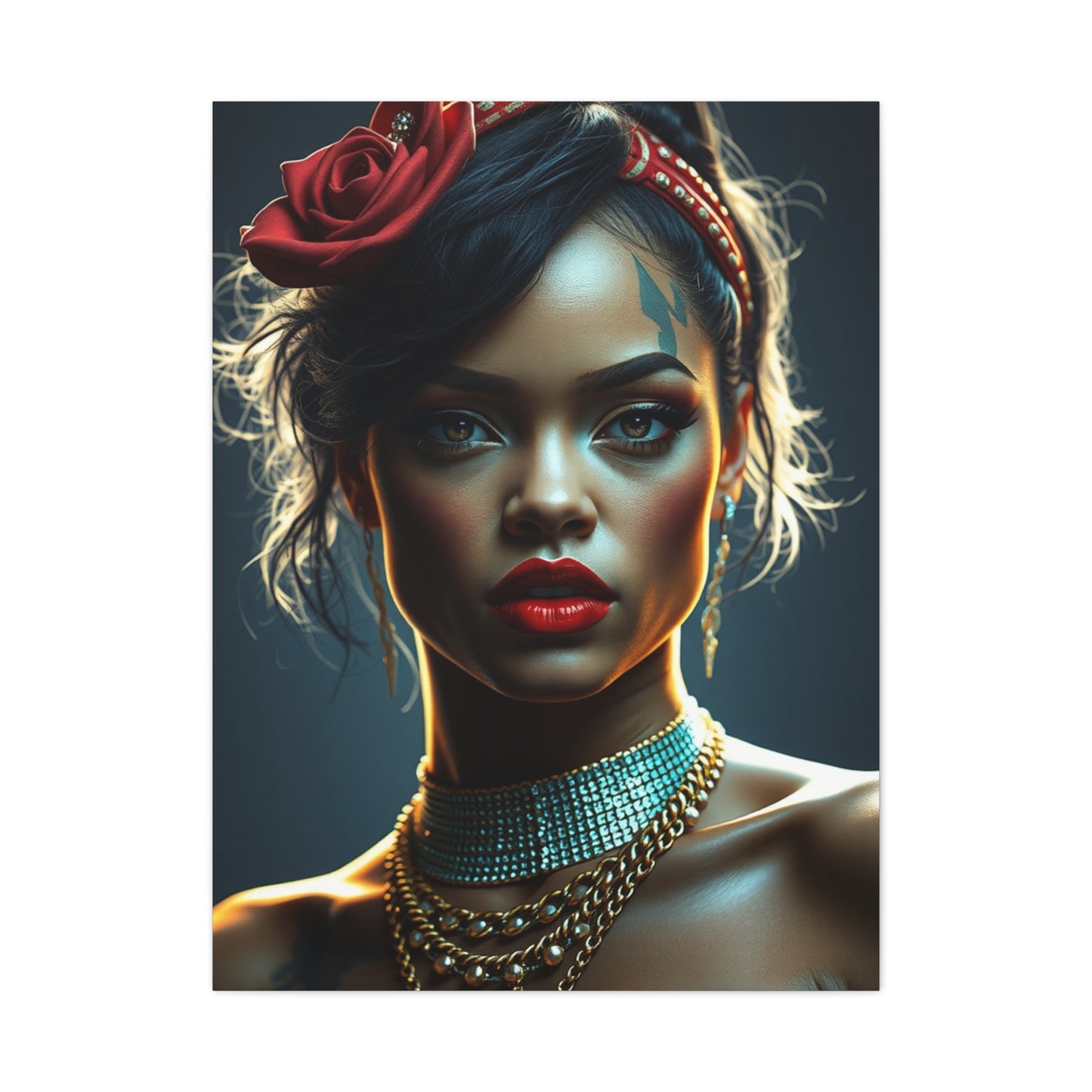Rihannas Timeless Beauty Canvas Wall Art & Canvas Print
