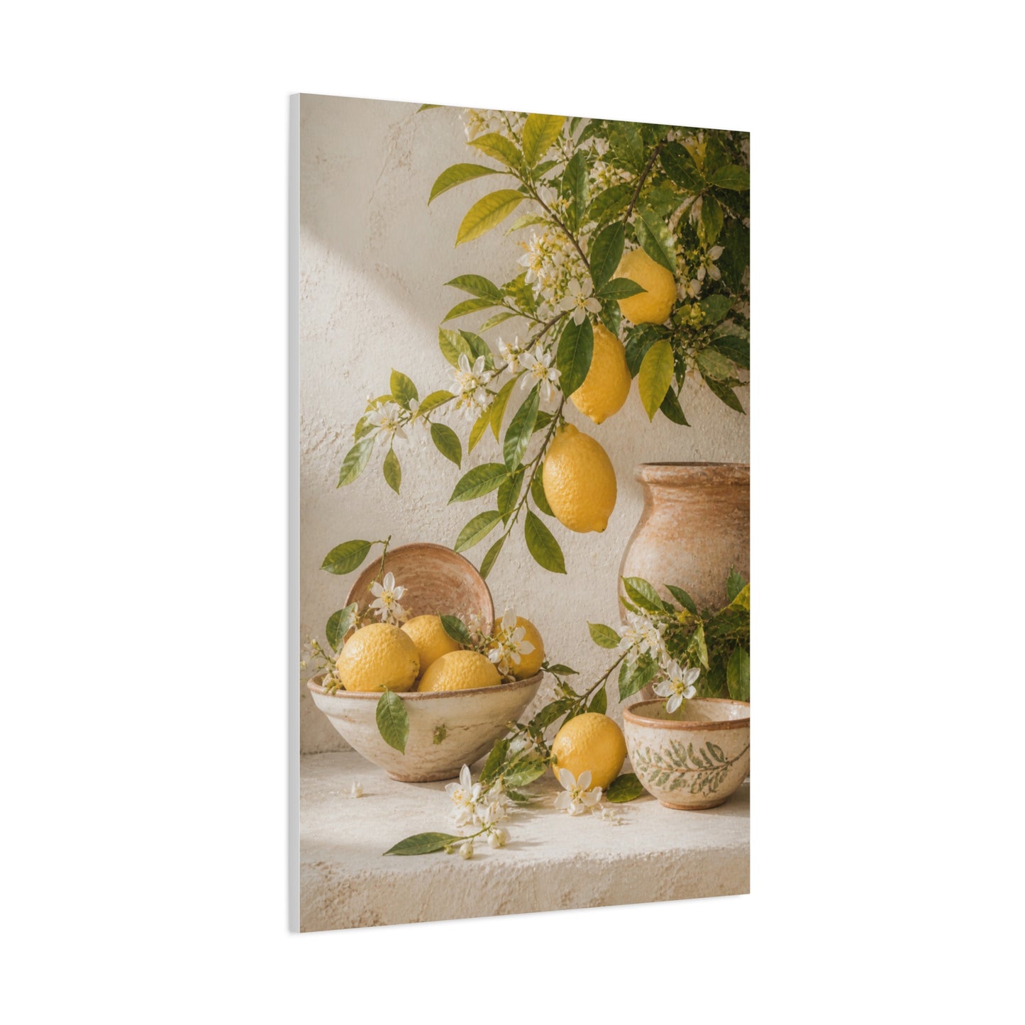 Mediterranean Citrus Botanical Still Life Wall Art & Canvas Print