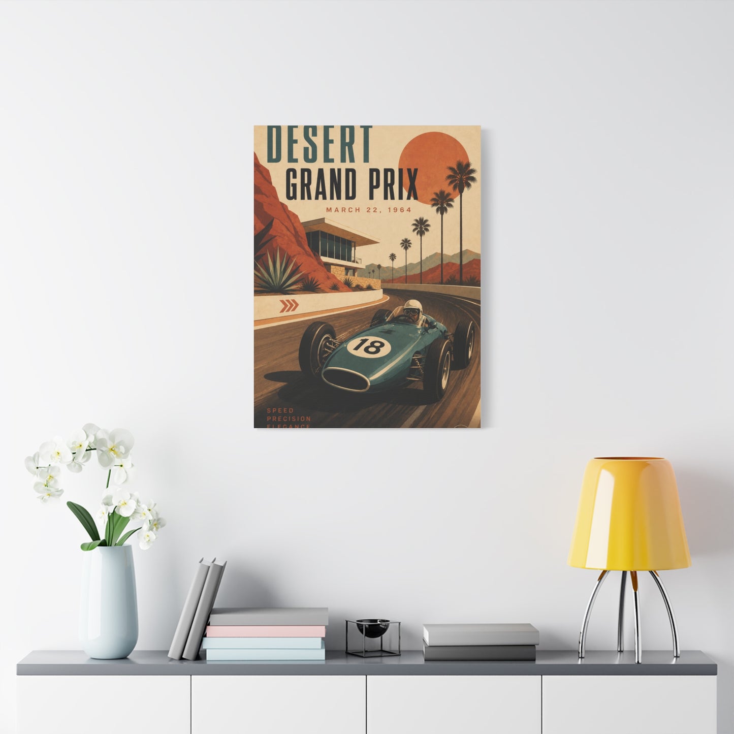 Desert Grand Prix Motorsport Sports Wall Art & Canvas Print
