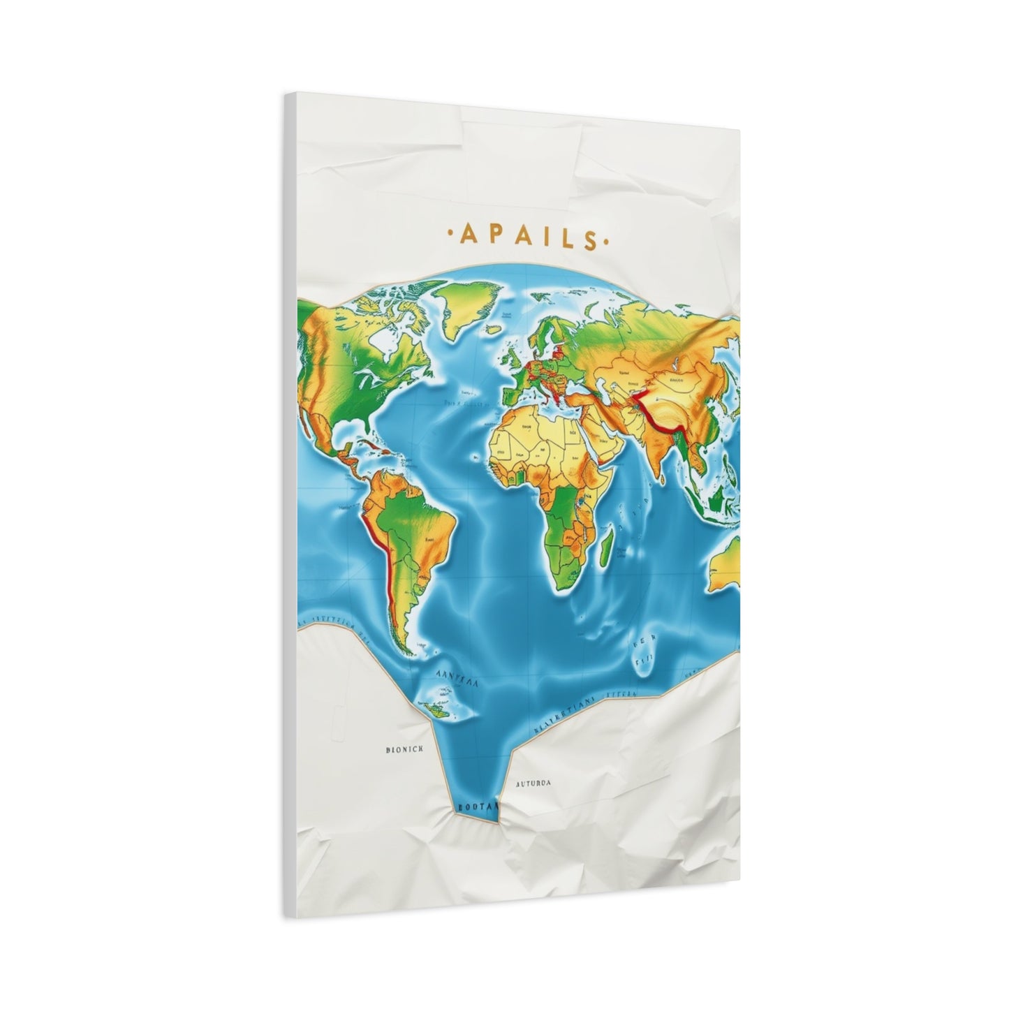 Cartographic Elegance Canvas