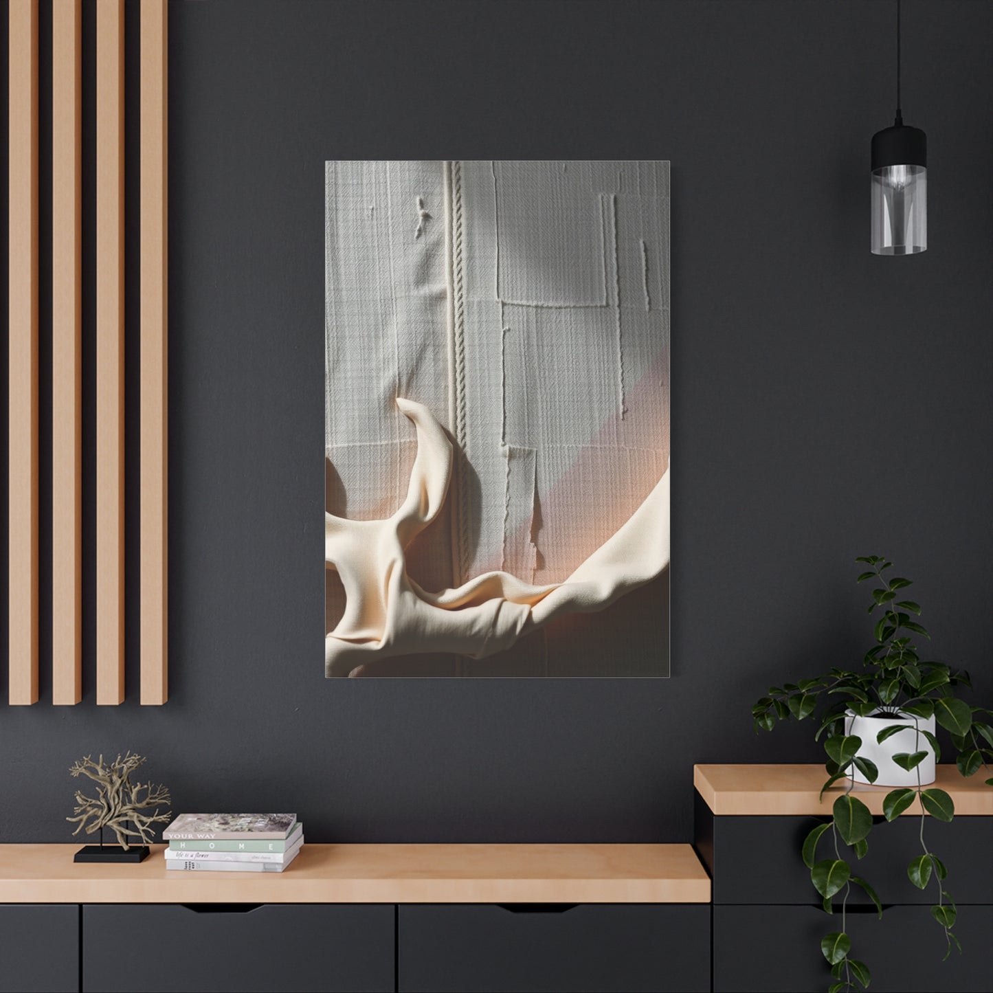 Taupe, Linen, and Gray Art Luxury Canvas Wall Art & Canvas Print