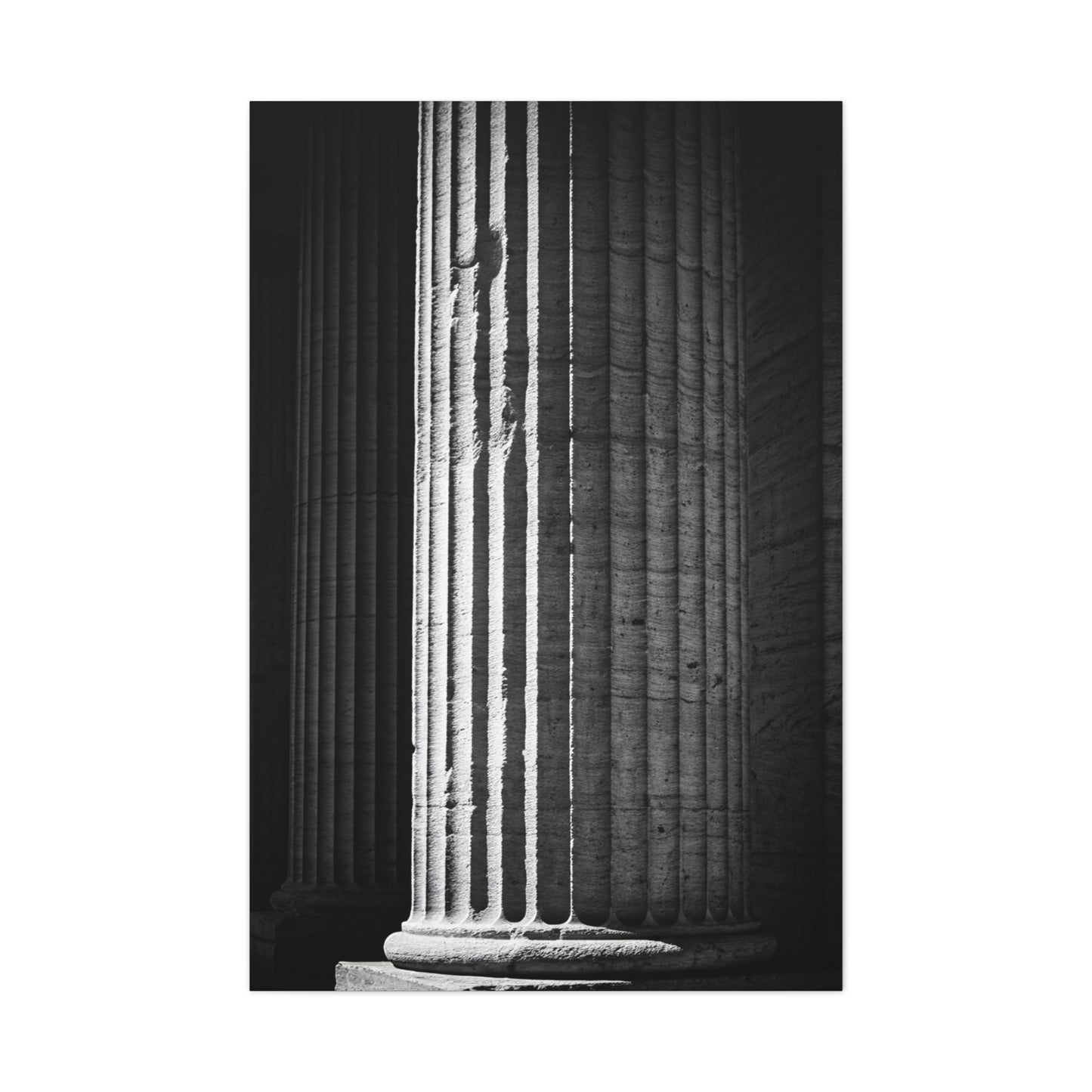 Classical Column Light and Shadow Wall Art & Canvas Prints