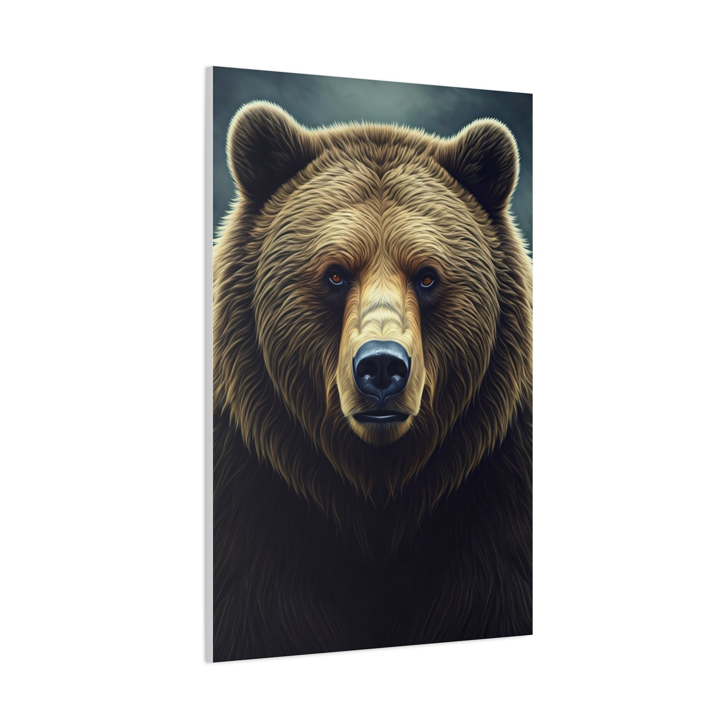 Vibrant Artistic Grizzly Portrait Wall Art & Canvas Prints