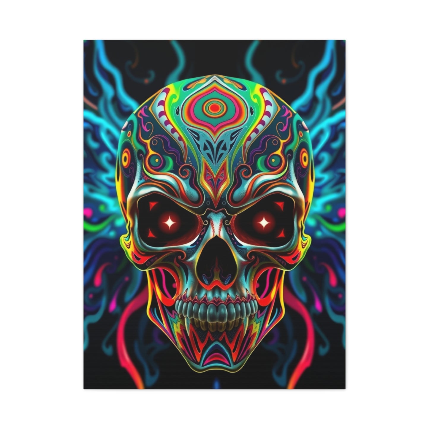 Enigmatic Skull Spectacle Wall Art & Canvas Print