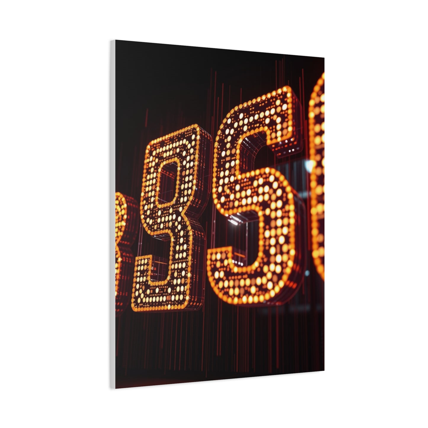 Vision Numbers Art Art Wall Art & Canvas Print