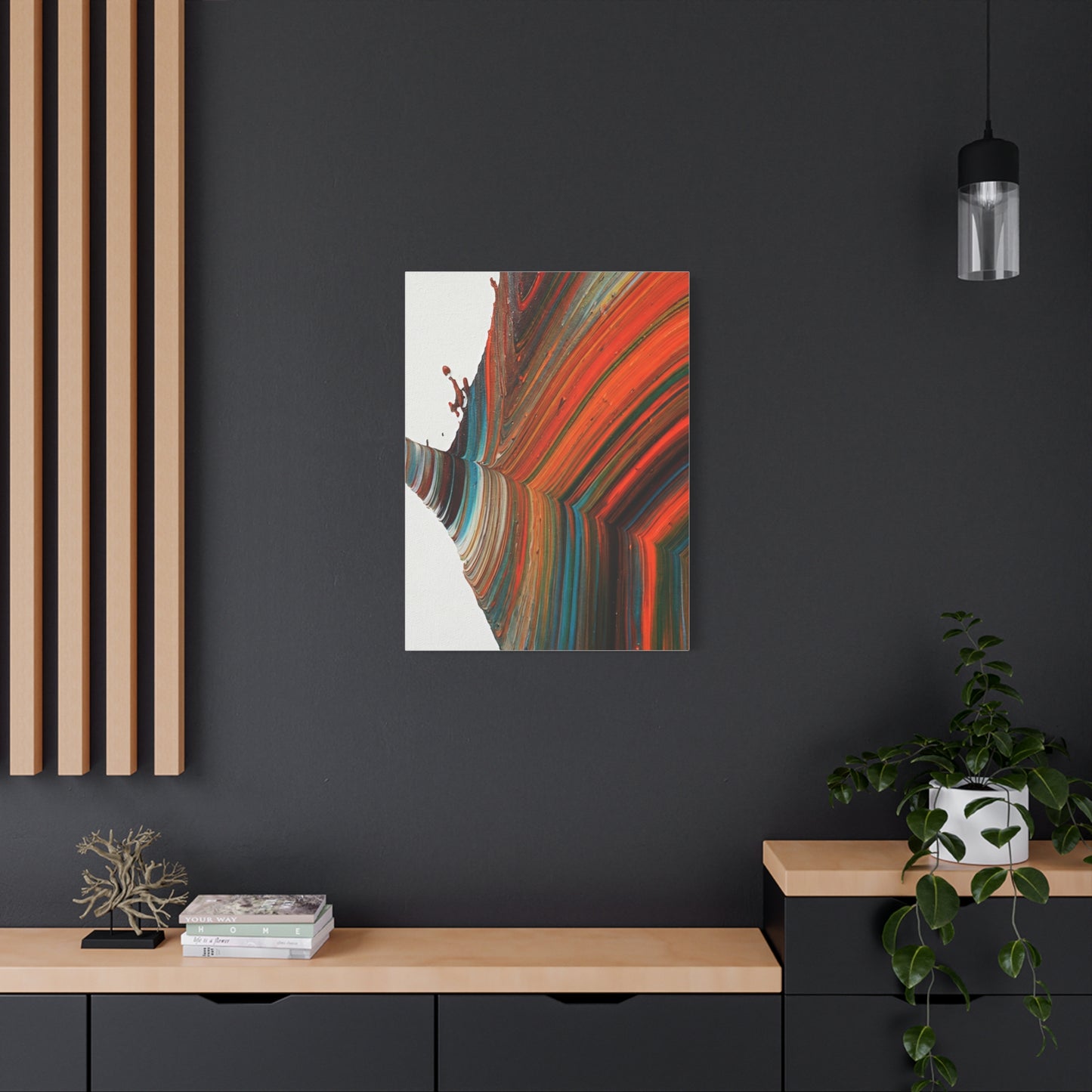 Warm Contour Flow Abstract Wall Art & Canvas Prints