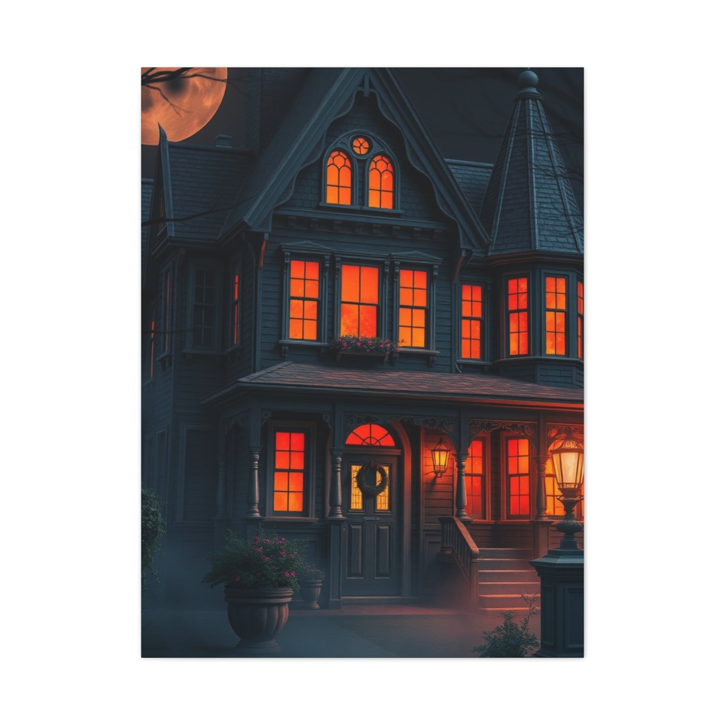 Haunted House Art Luxury Canvas Wall Art & Canvas Print